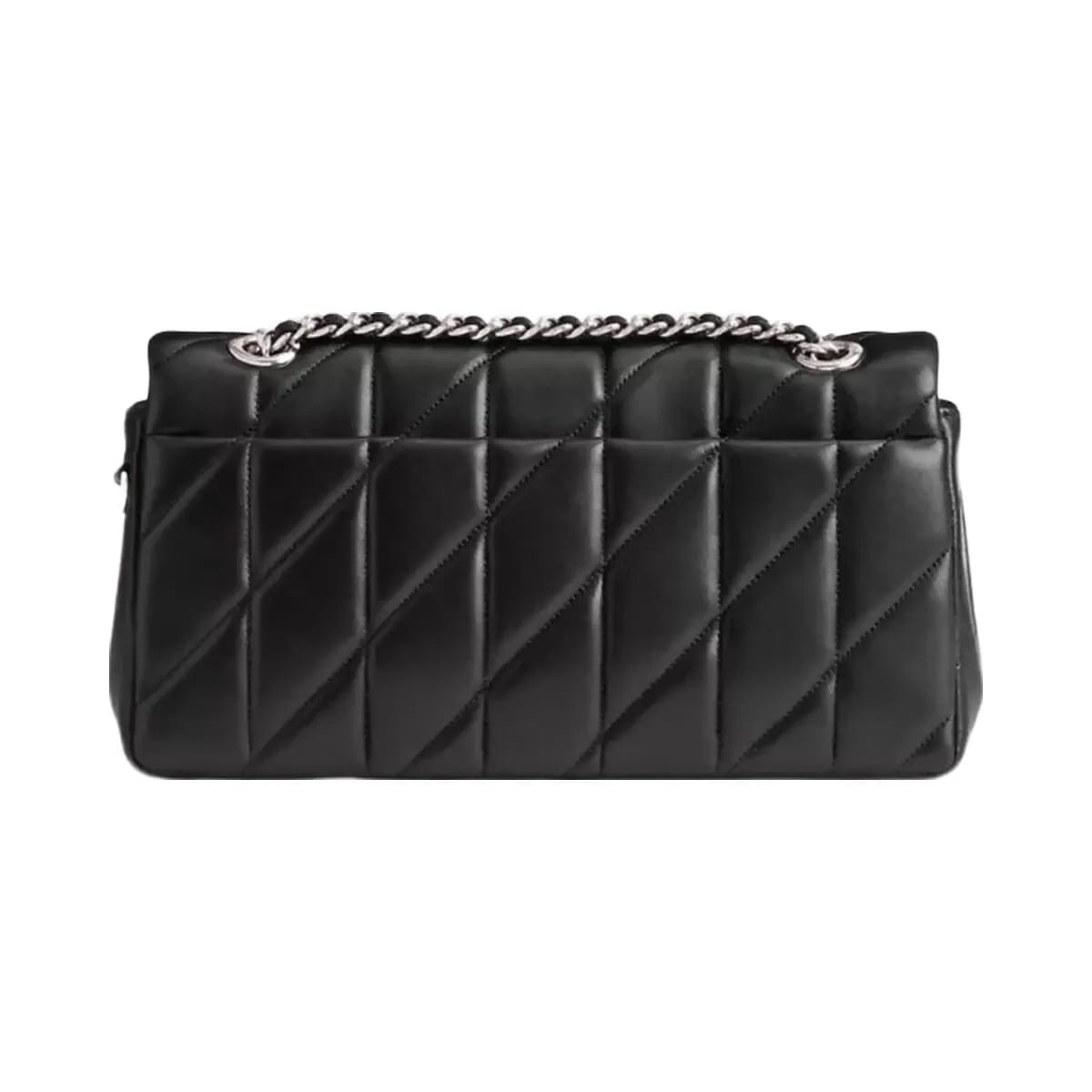Coach Tabby Shoulder Bag 26 With Pillow Quilting in Silver Black