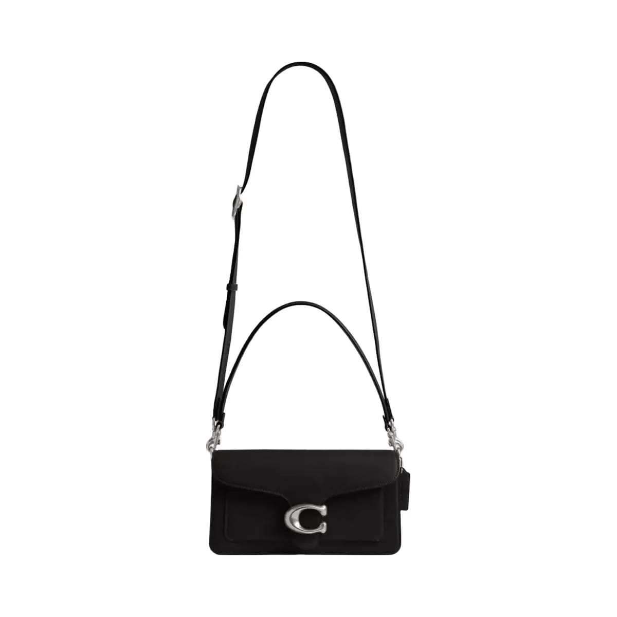 Coach Tabby Shoulder Bag 26 in Silver Black