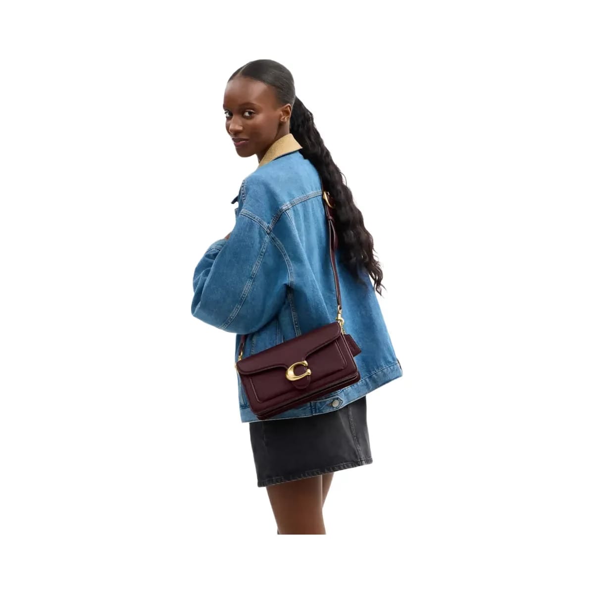 Coach Tabby Shoulder Bag 26 in Brass Merlot