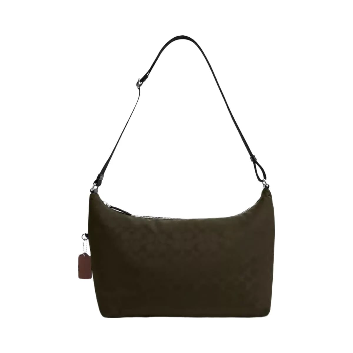 Coach Leo Crossbody In Signature Nylon in Dark Moss
