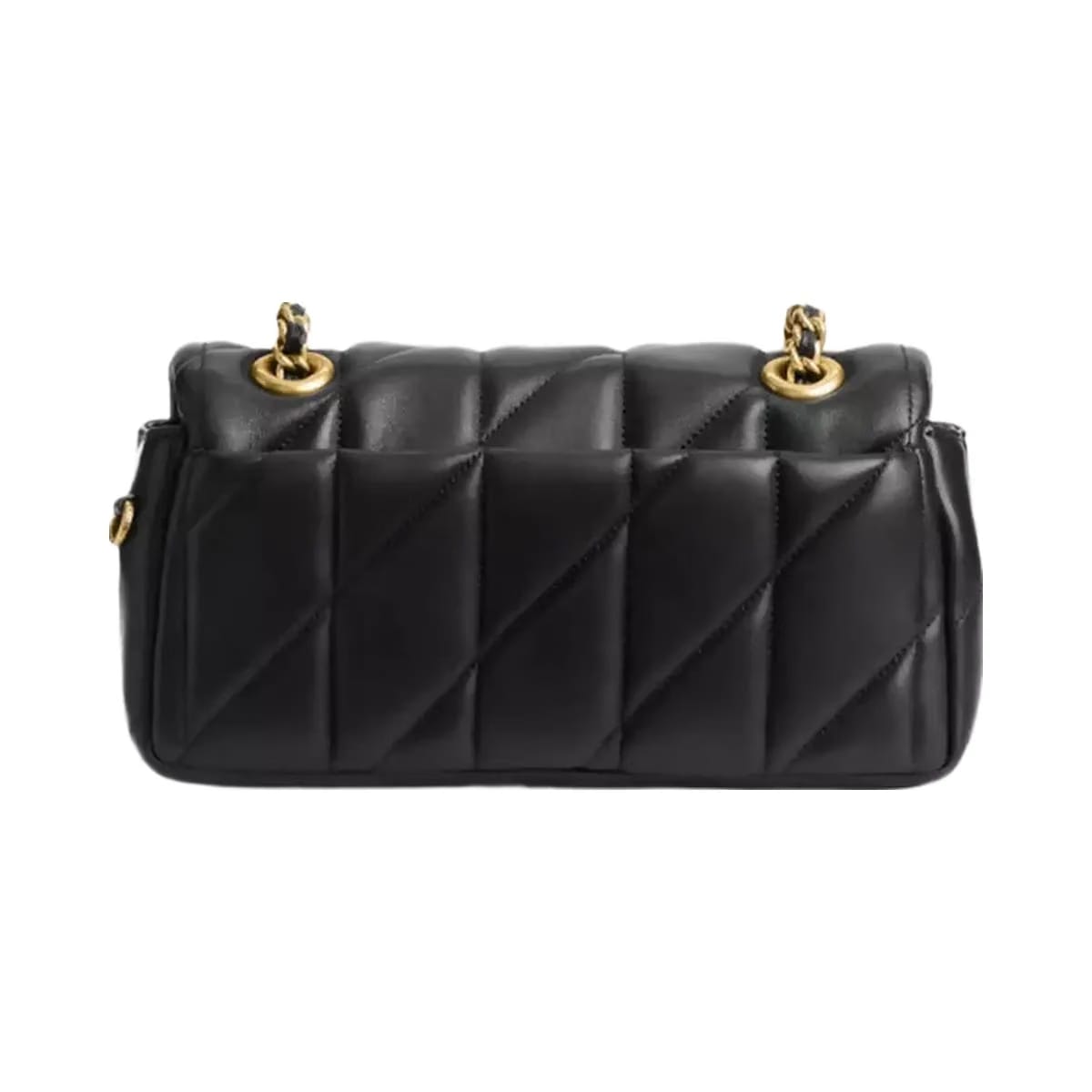 Coach Tabby Shoulder Bag 20 With Pillow Quilting in Brass Black