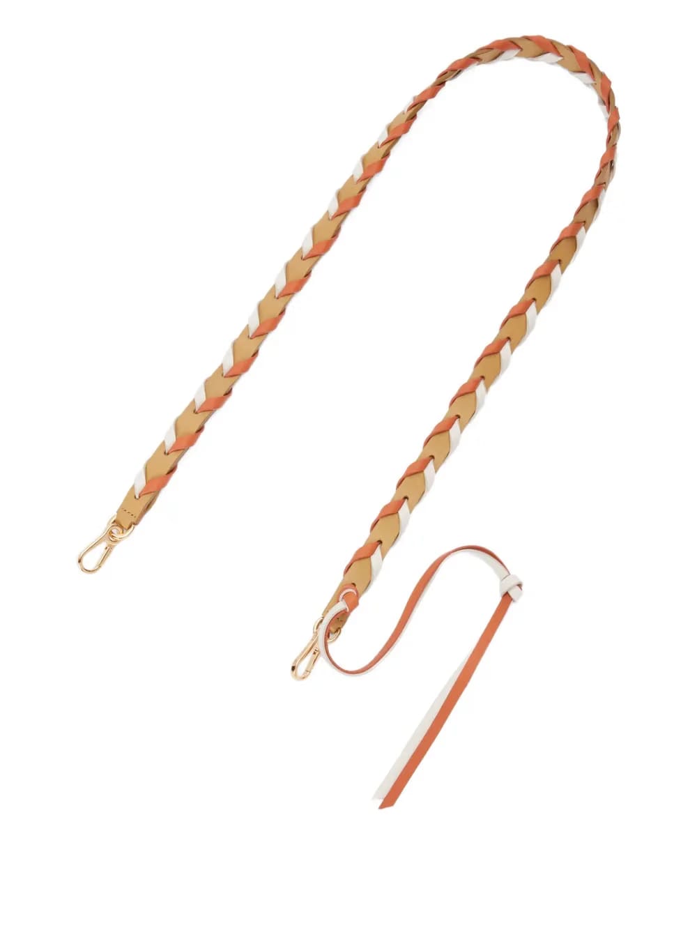 braided-leather bag strap
