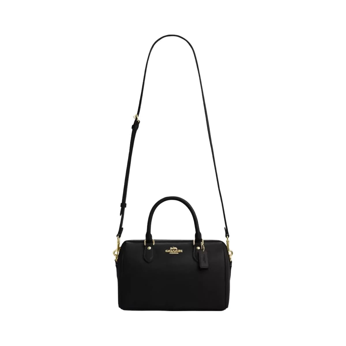 Coach Rowan Satchel Bag in Gold Black