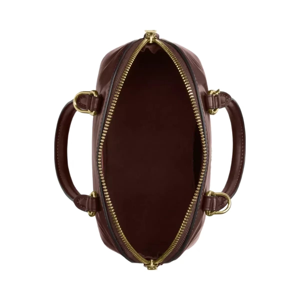 Coach Lara Mini Satchel Bag in Gold Maple