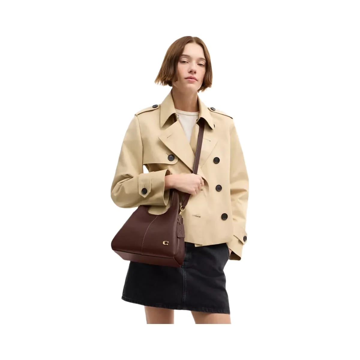 Coach Lana Shoulder Bag 23 in Brass Maple