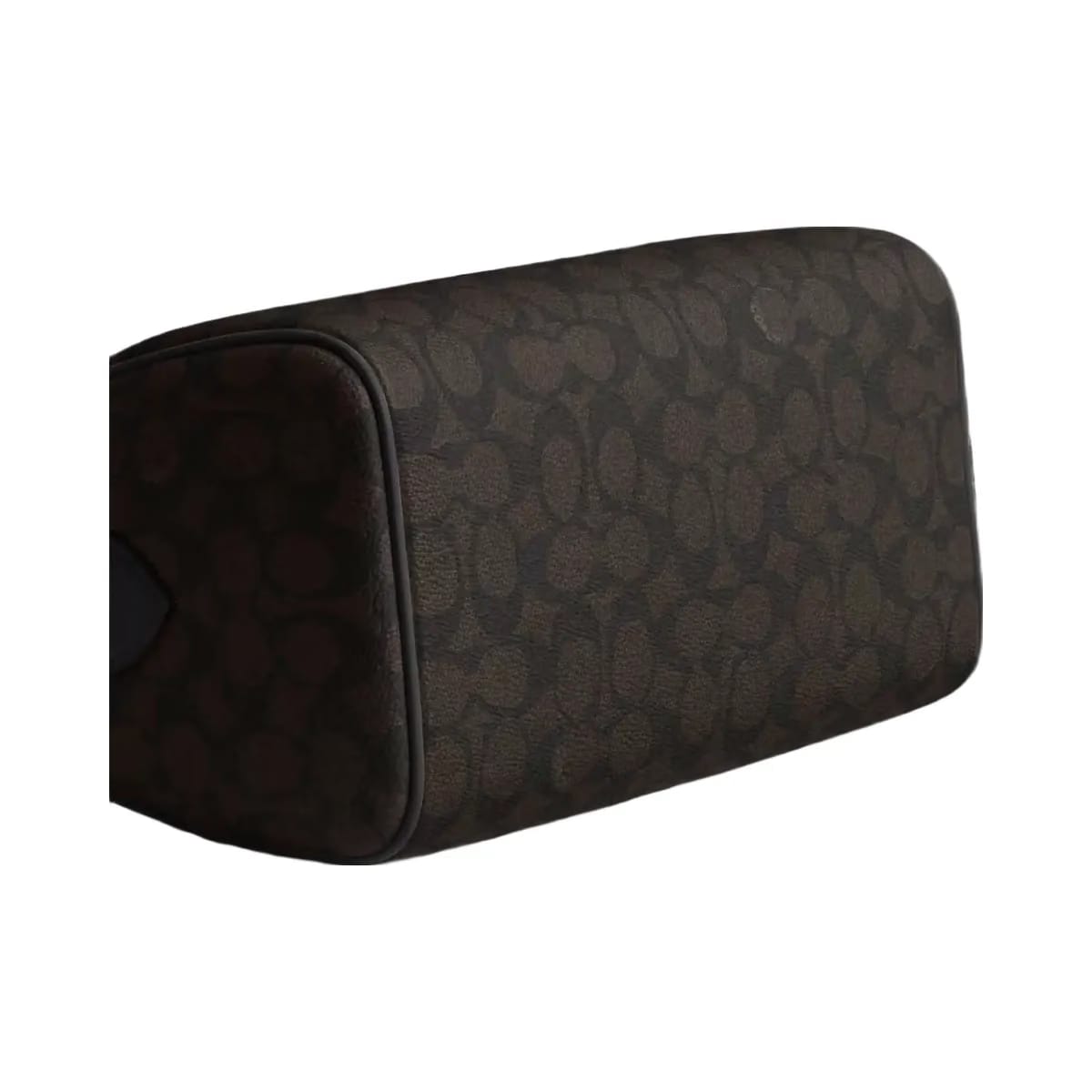 Coach Rowan Satchel Bag In Signature Canvas in Gold Walnut Black