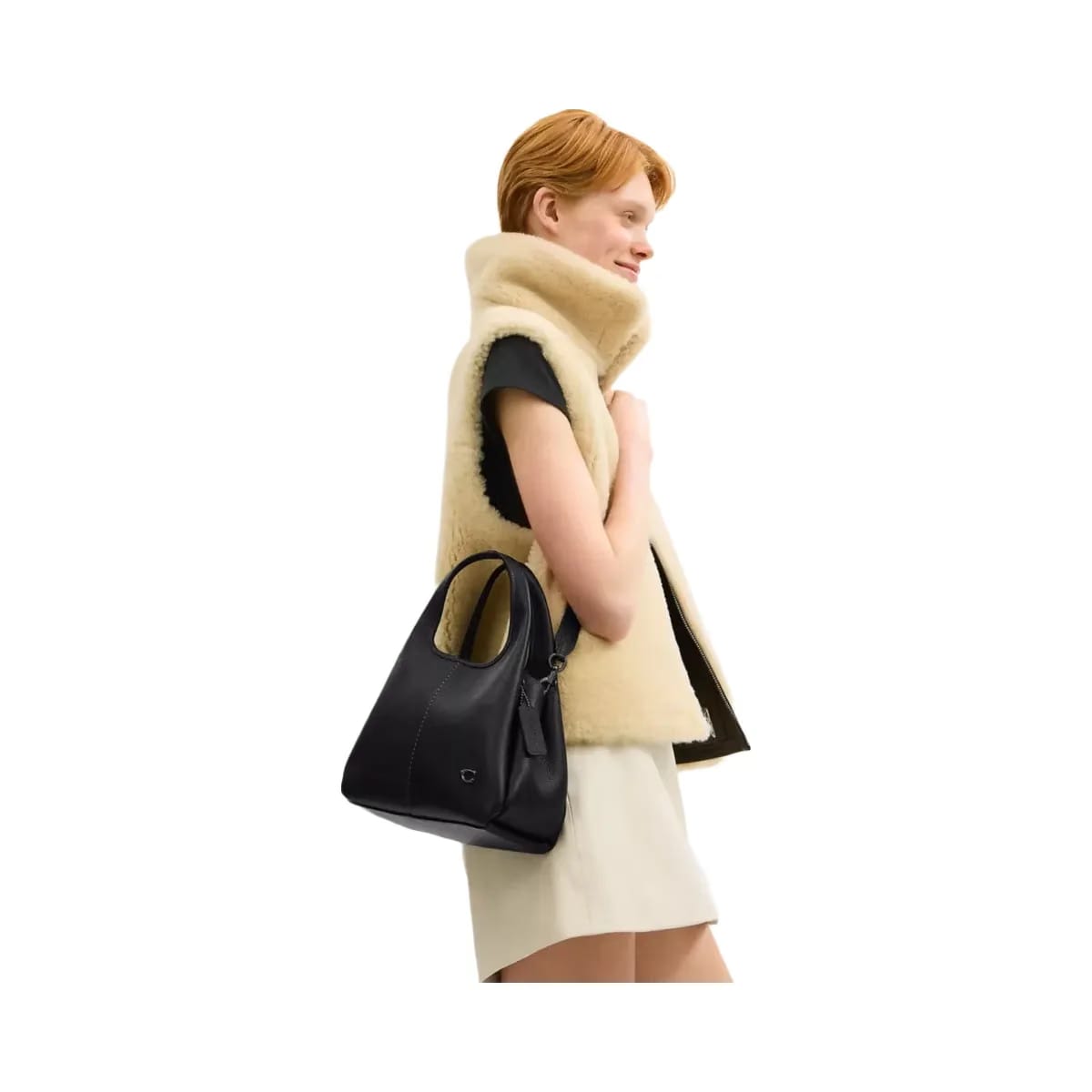Coach Lana Shoulder Bag 23 in Pewter Black