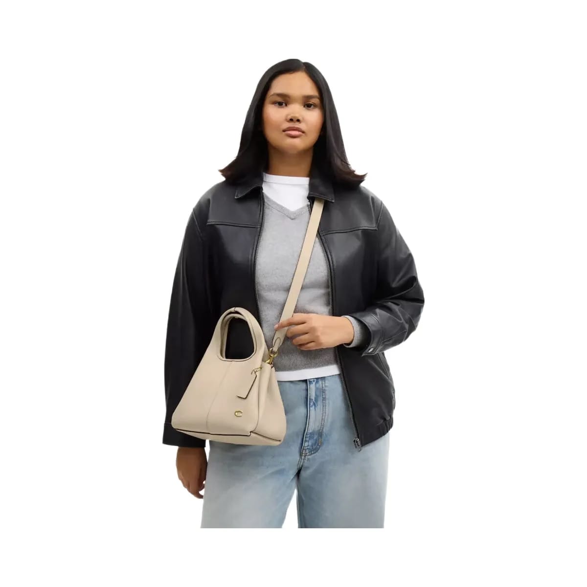 Coach Lana Shoulder Bag 23 in Brass Ivory