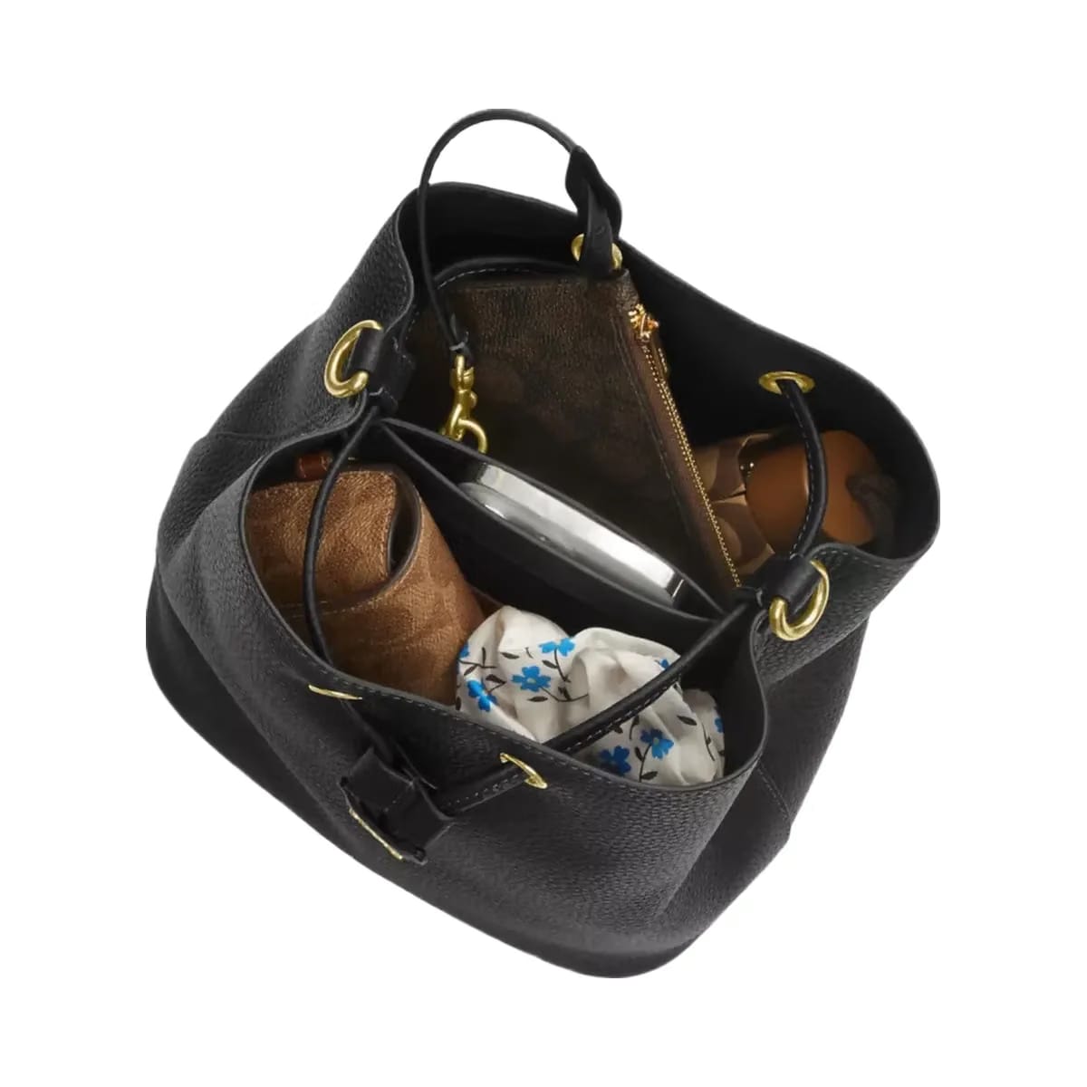 Coach Rowan Bucket Bag in Gold Chalk