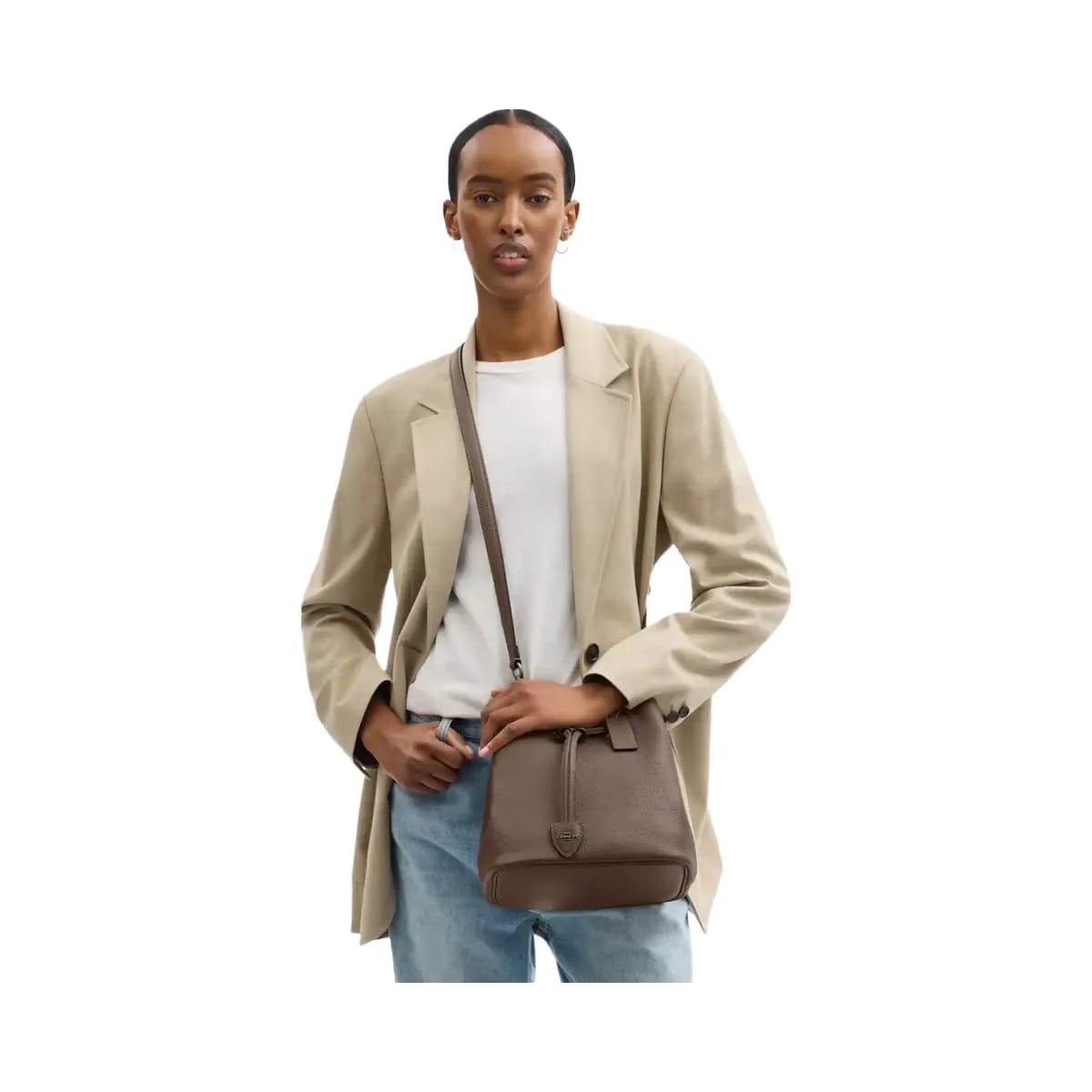 Coach Rowan Bucket Bag in Gunmetal Dark Stone
