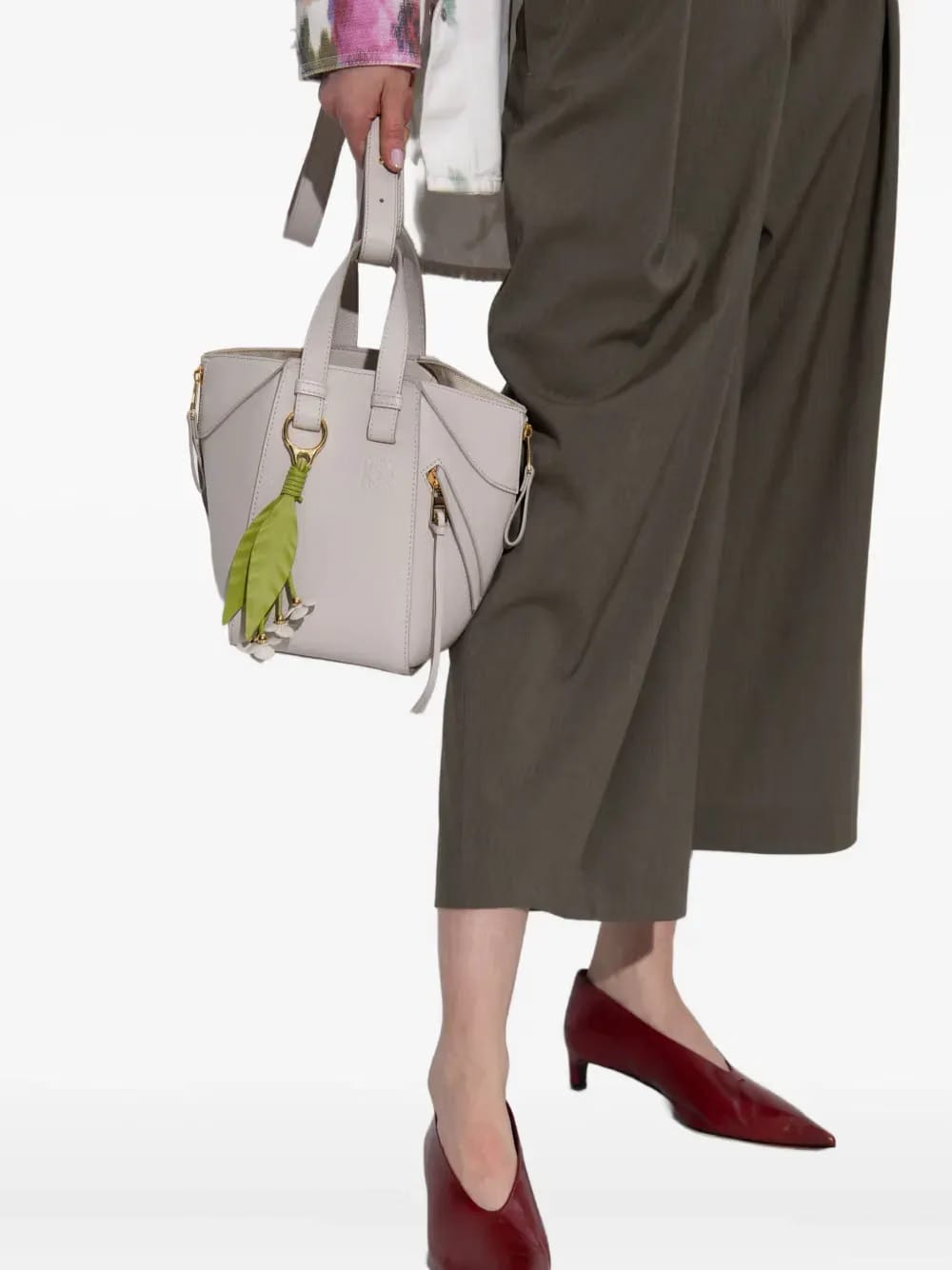 Hammock leather tote bag