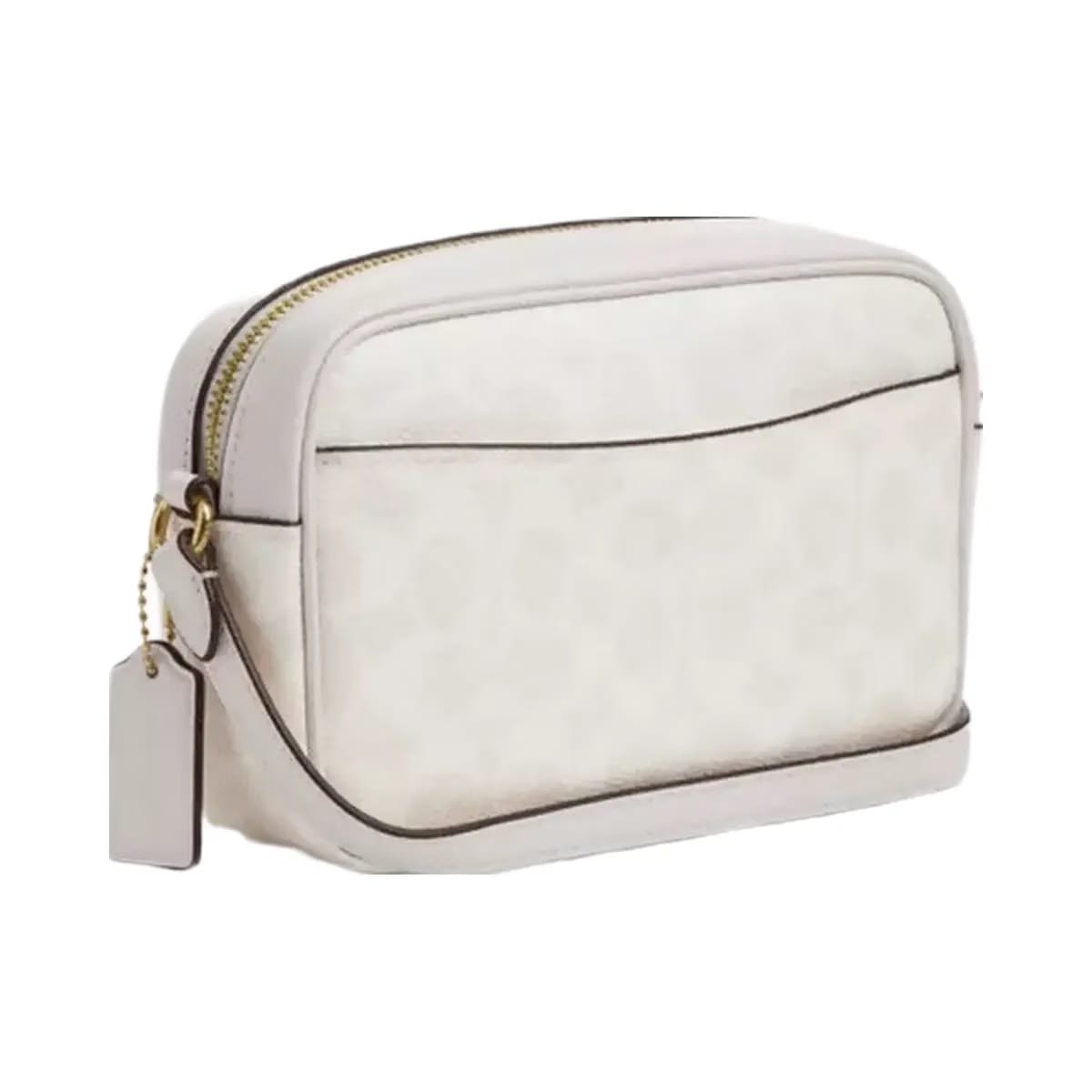 Coach Mini Jamie Camera Bag In Signature Canvas in Gold White Chalk