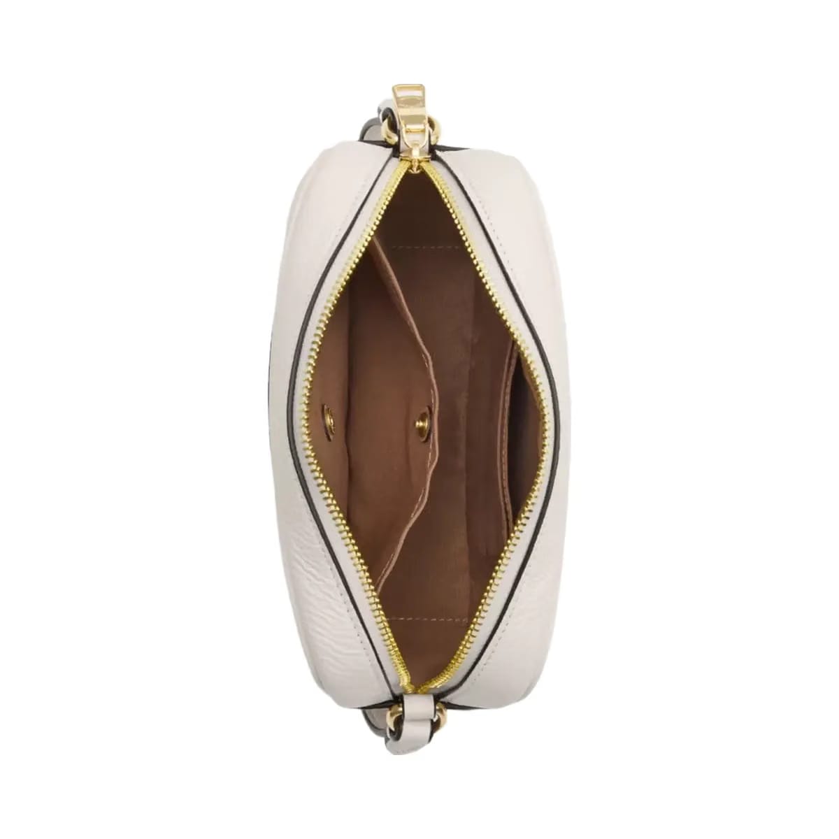 Coach Mini Jamie Camera Bag Pebbled Leather-Gold-Chalk