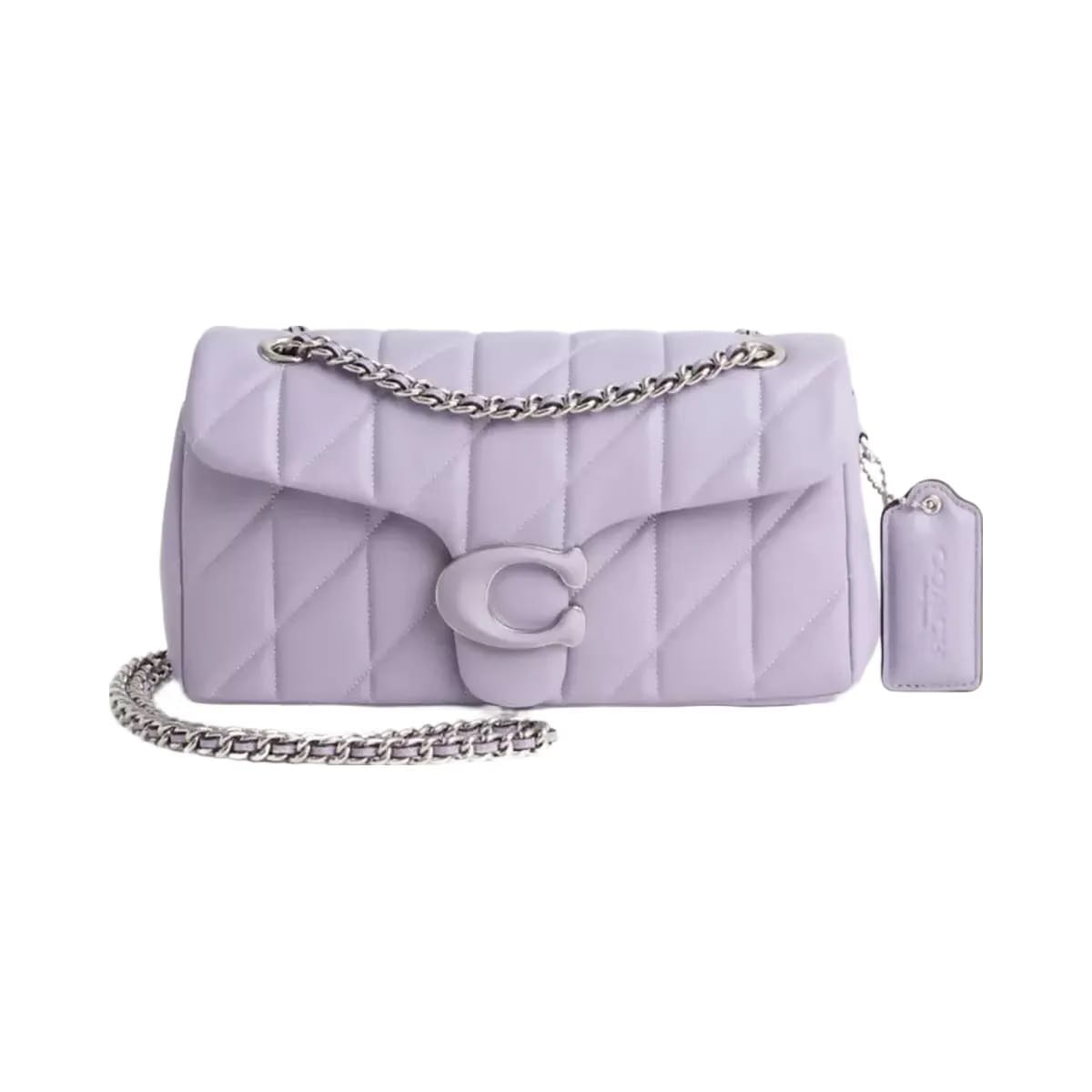 Coach Restored Tabby Shoulder Bag 26 With Quilting in Silver Soft Purple