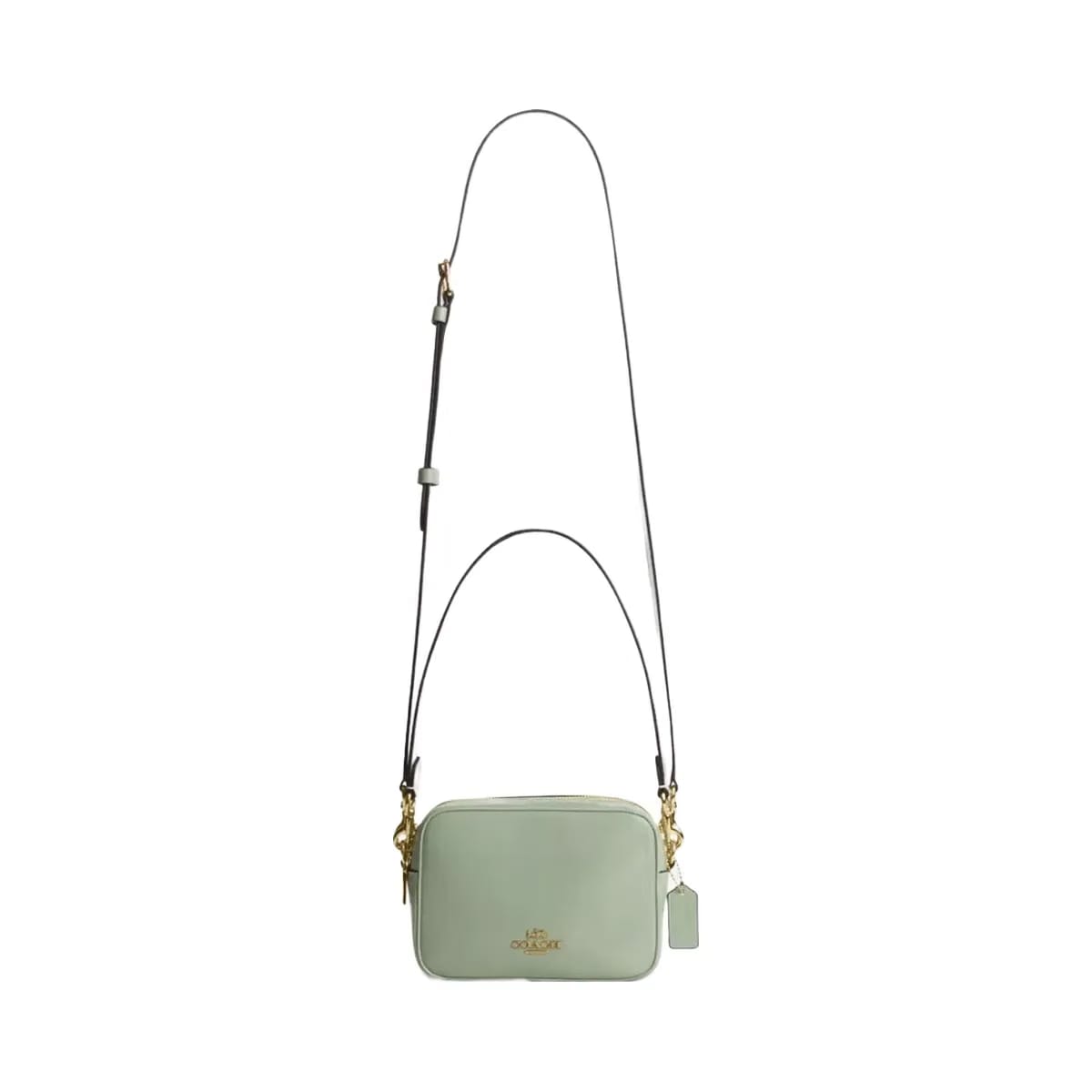 Coach Mini Carey Crossbody Bag in Gold Light Pistachio
