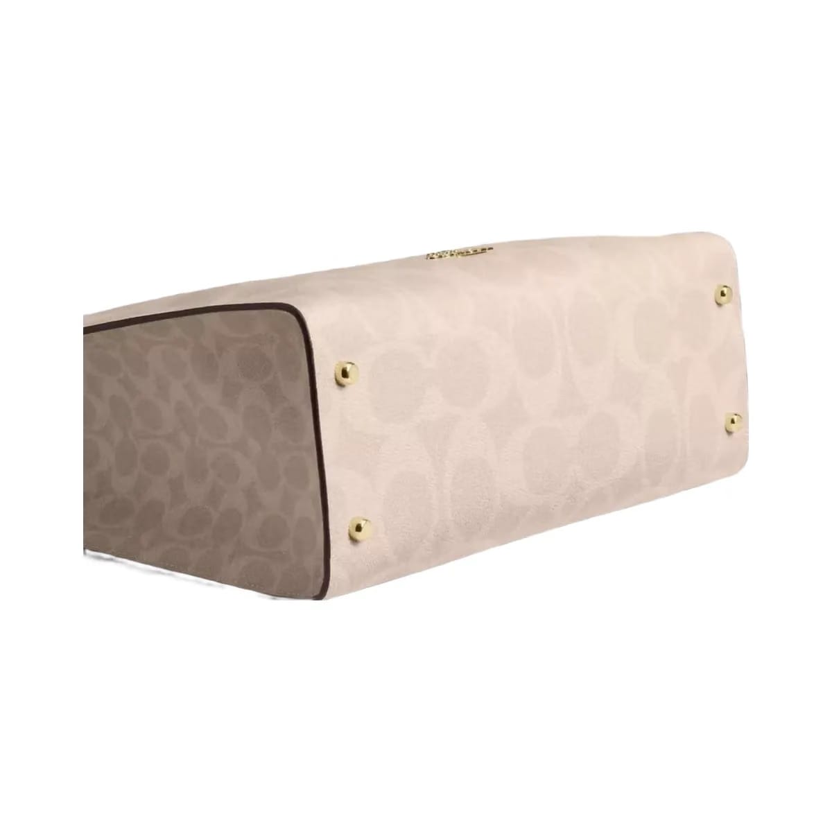 Coach Maggie Small Tote Bag In Blocked Signature Canvas Signature Canvas-Gold-Sand-Tan