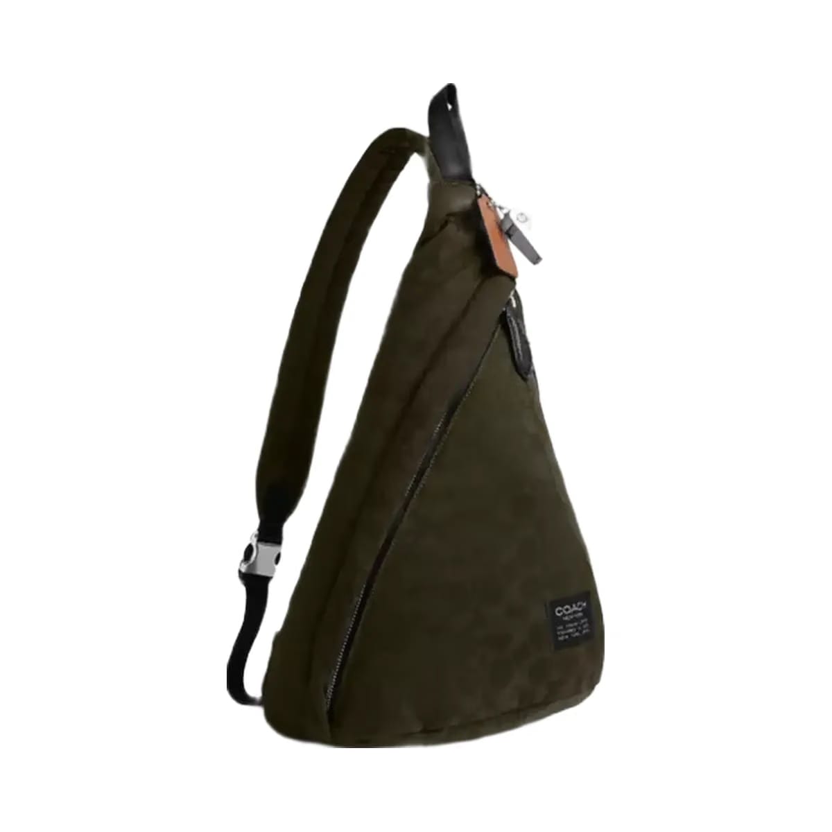 Coach Lachlan Sling In Signature Nylon in Dark Moss