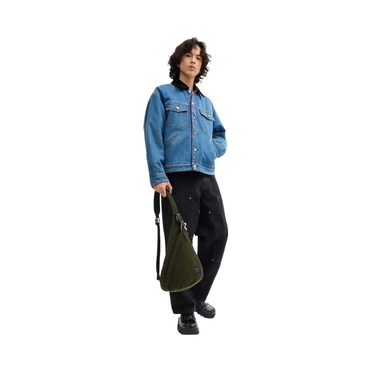 Coach Lachlan Sling In Signature Nylon in Dark Moss