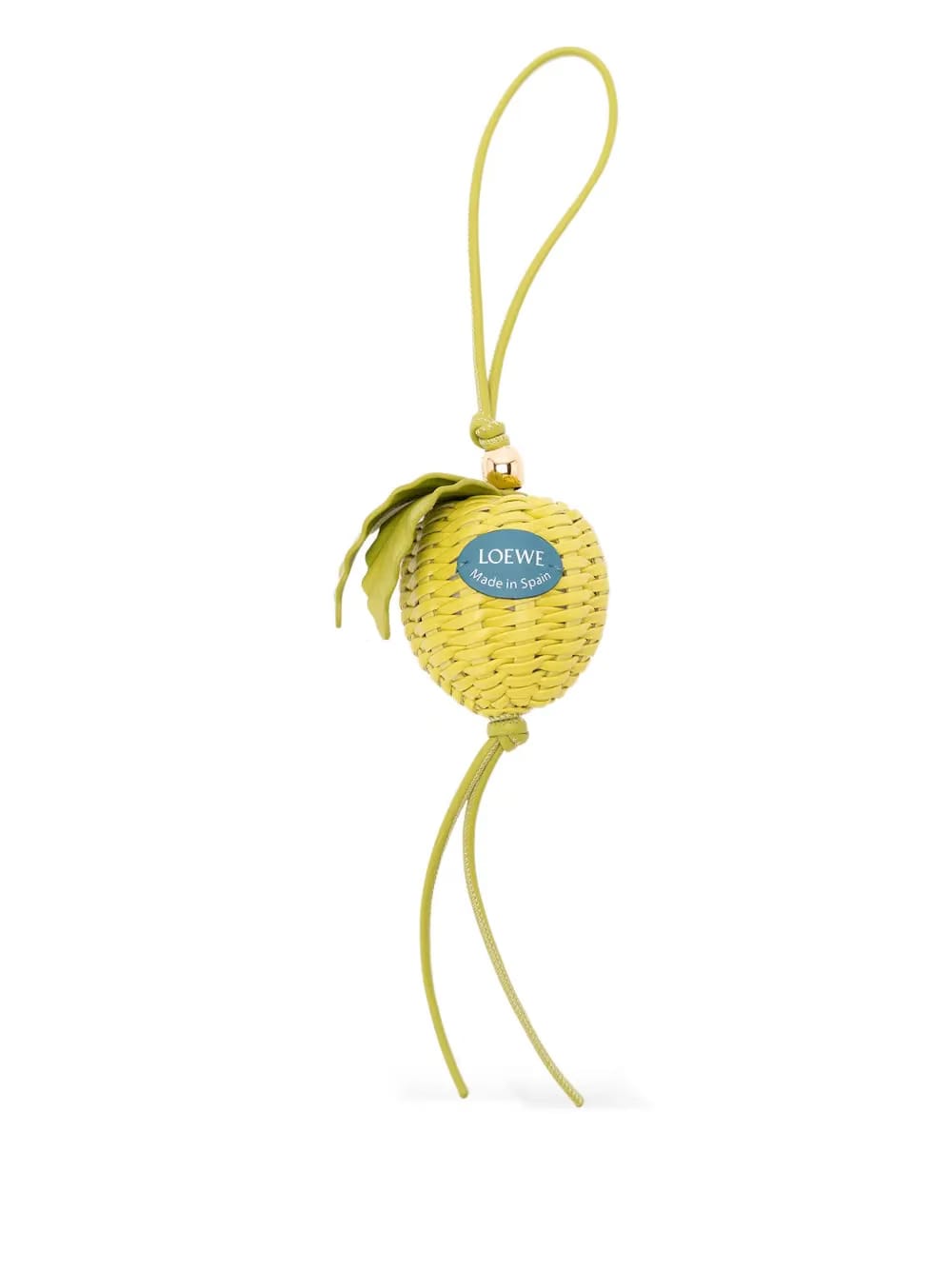 Apple leather charm