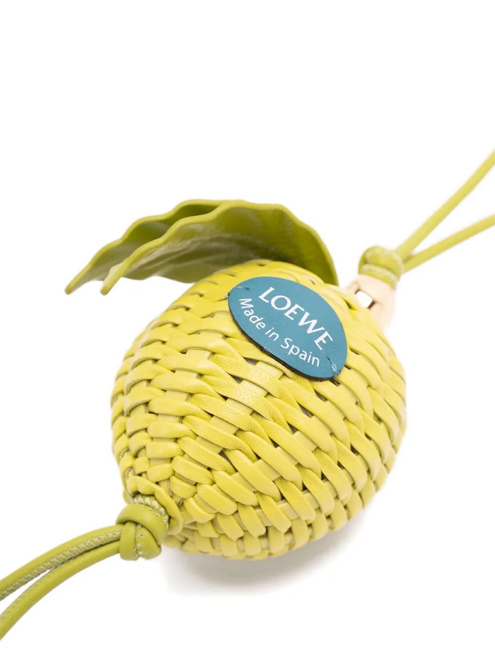 Apple leather charm
