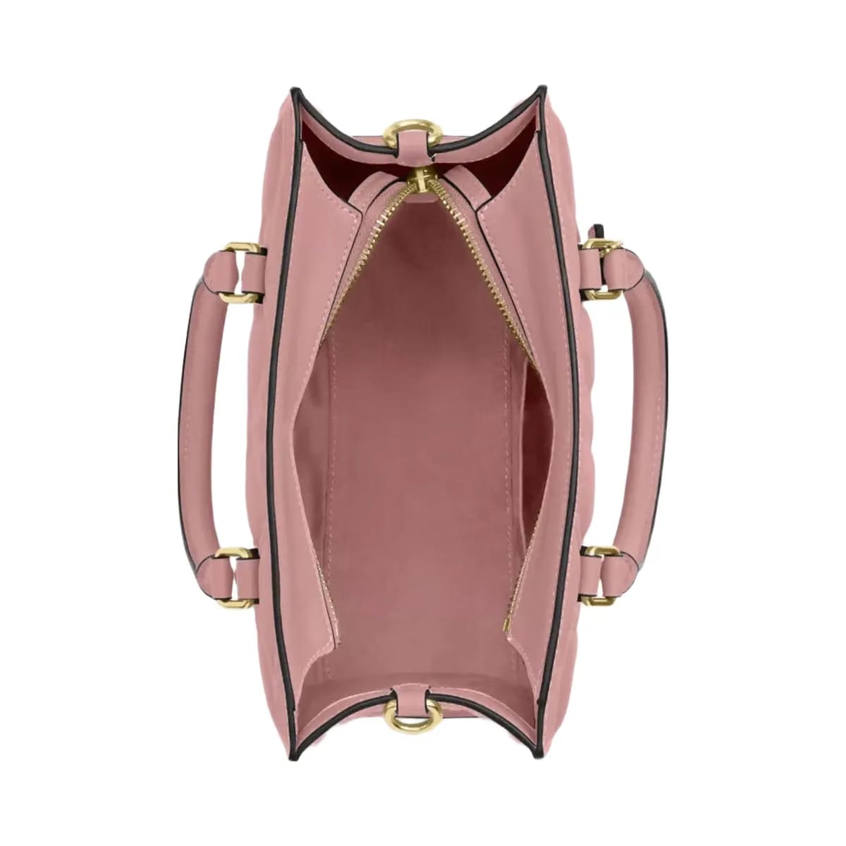 Coach Maggie Small Tote Bag In Signature Leather in Gold Pink Petal