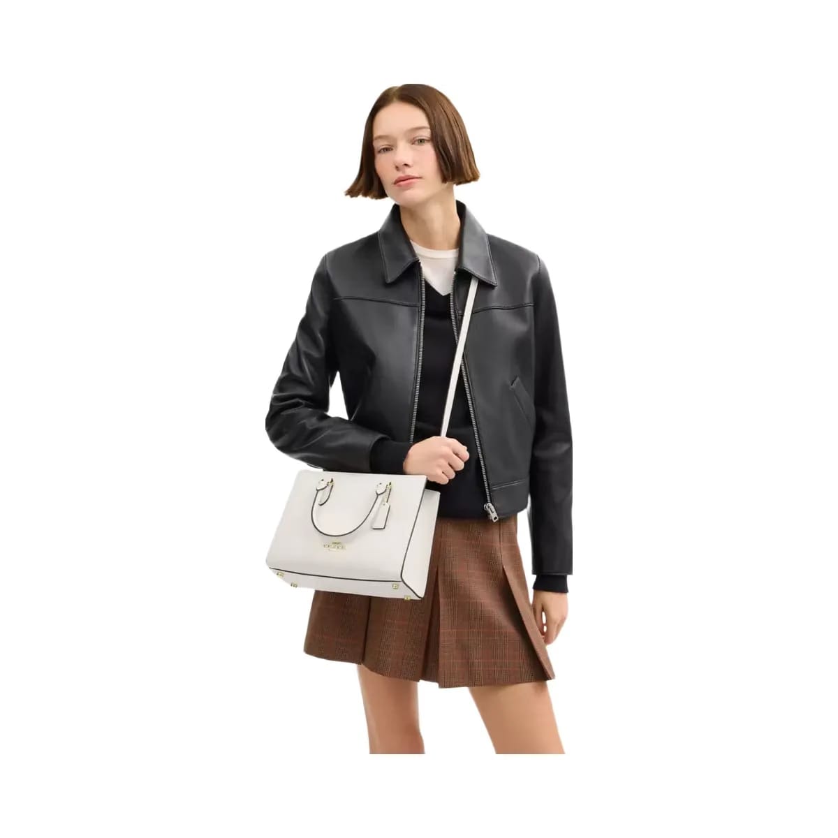 Coach Maggie Small Tote Bag in Gold Chalk