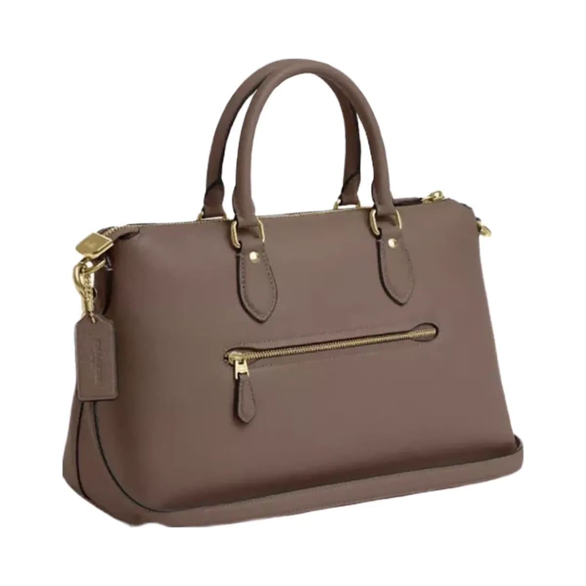 Coach Georgia Satchel Bag in Gold Dark Stone