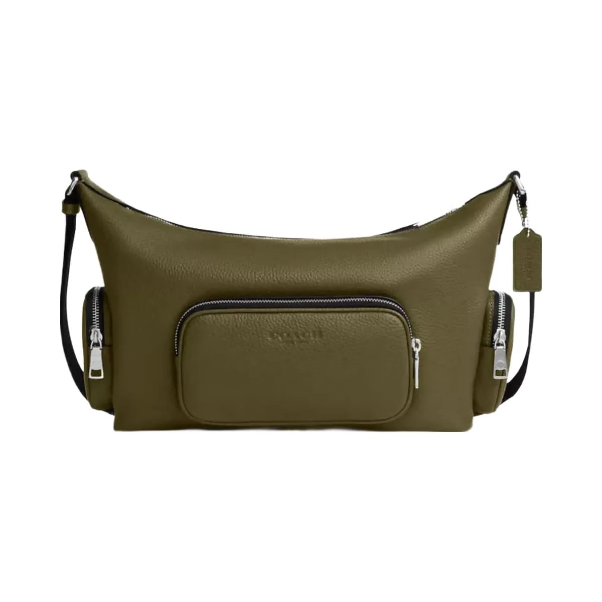 Coach Finn Crossbody Bag With Pockets in Silver Olive