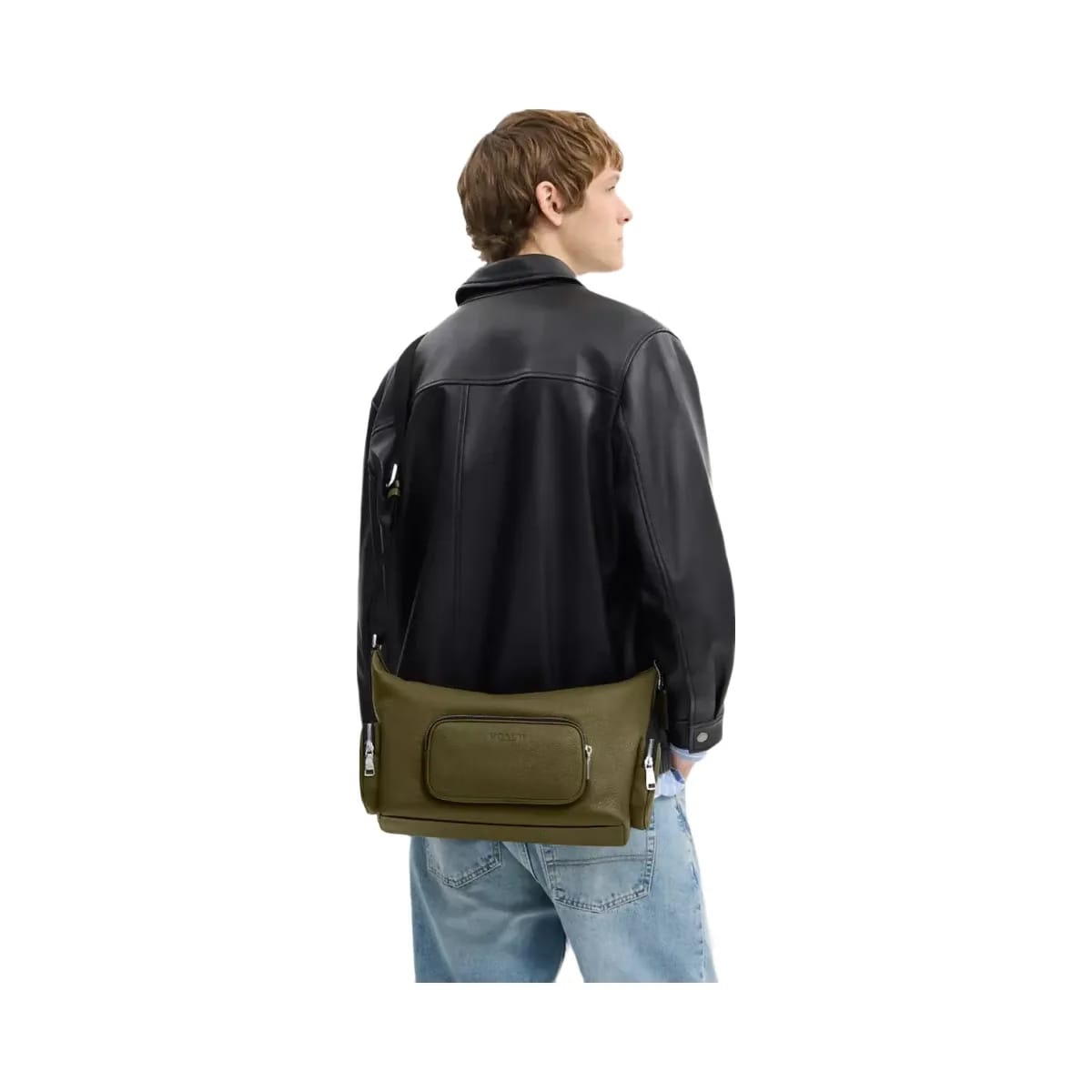Coach Finn Crossbody Bag With Pockets in Silver Olive