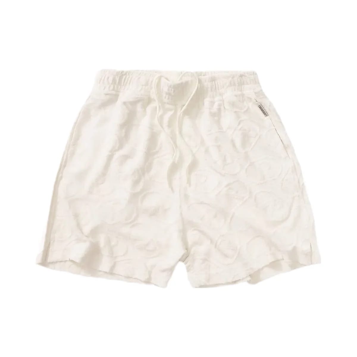 Represent All Over Print Towel Short Aged White