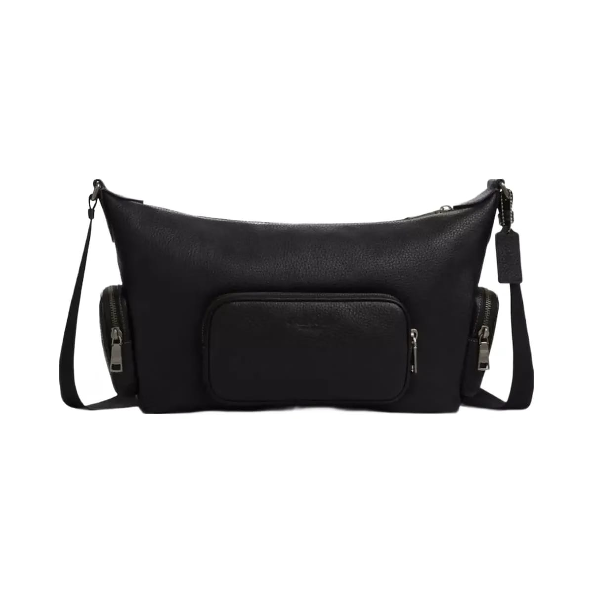 Coach Finn Crossbody Bag With Pockets in Gunmetal Black