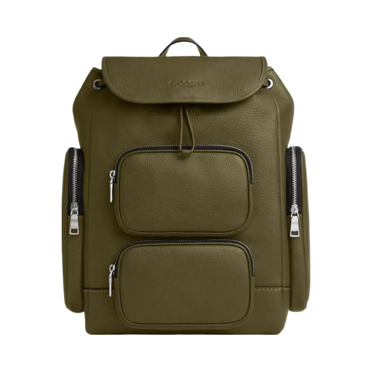 Coach Finn Backpack in Silver Olive