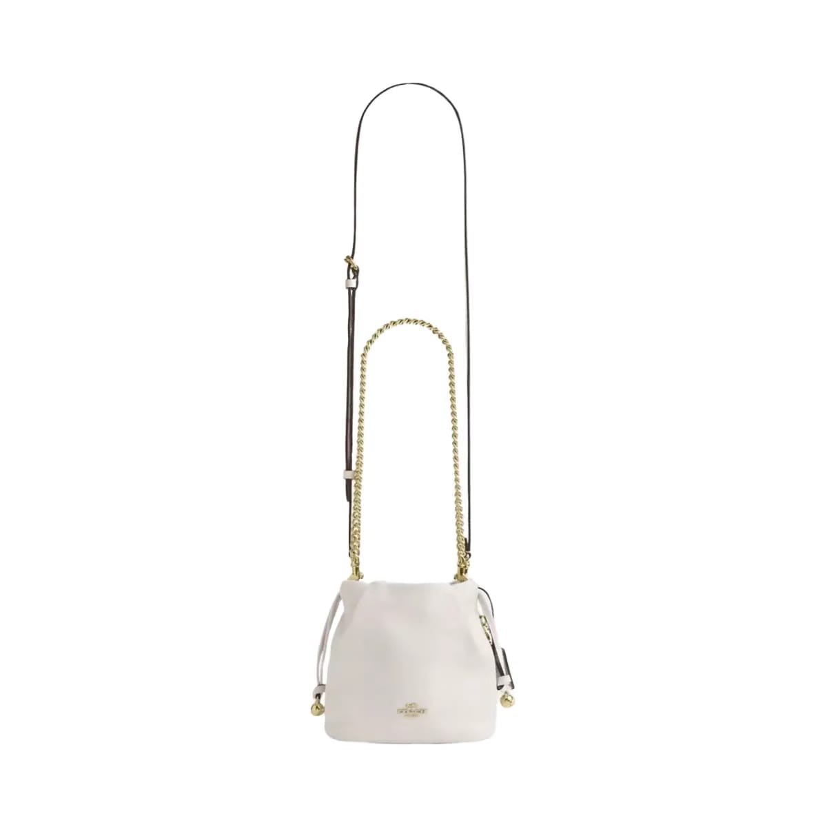 Coach Faye Mini Drawstring Bag in Gold Chalk