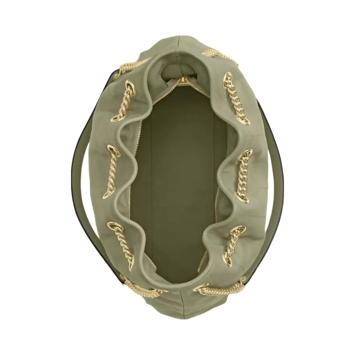 Coach Evelyn Shoulder Bag With Quilting in Gold Pistachio