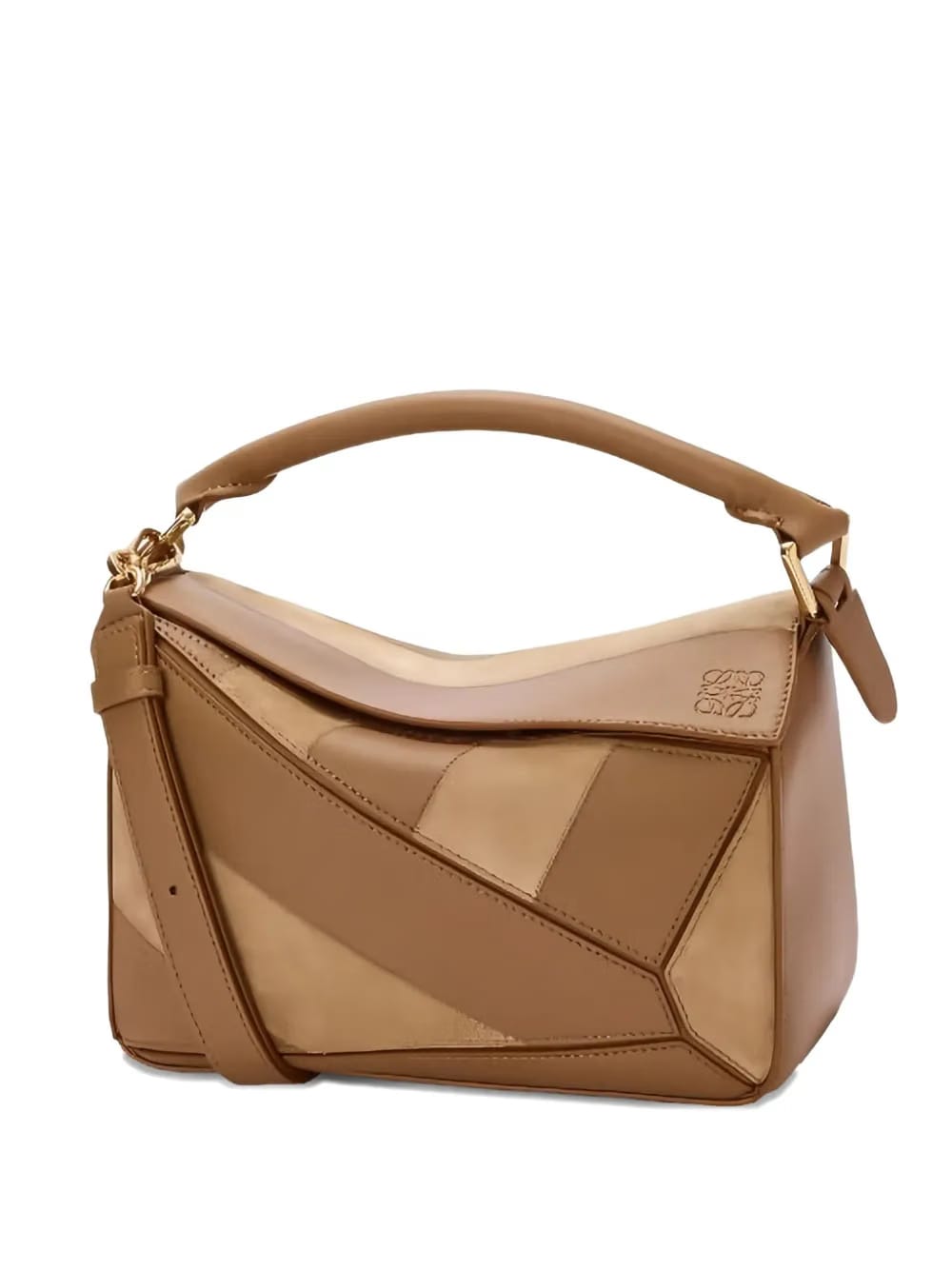 small Puzzle striped tote bag