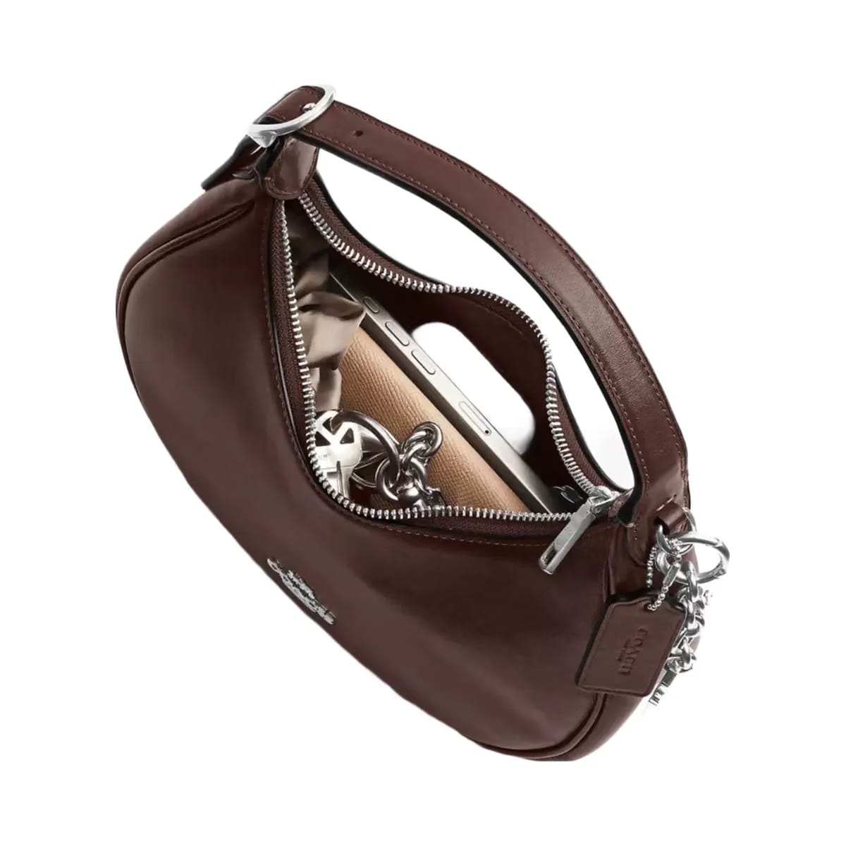 Coach Emily Shoulder Bag in Silver Maple