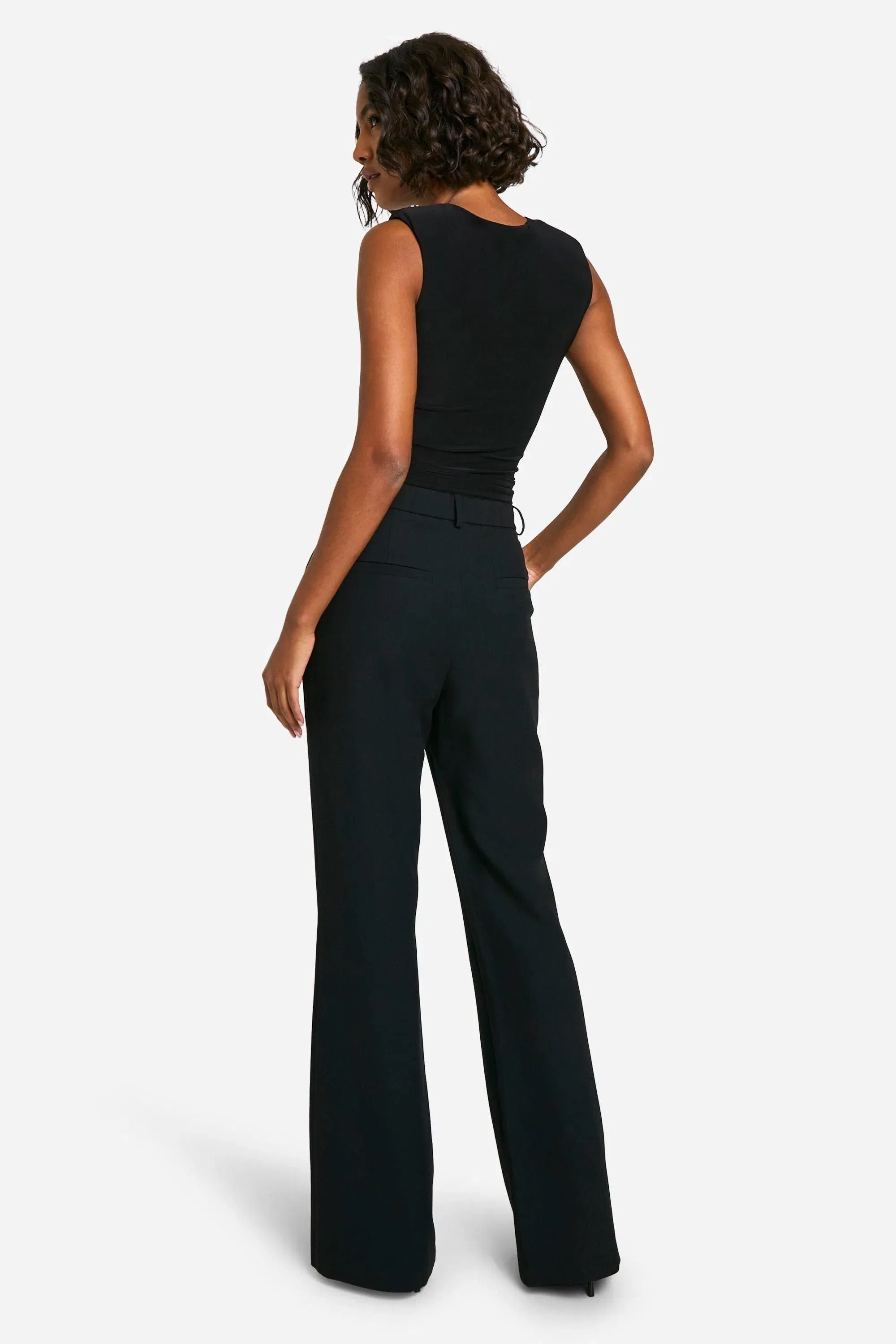 Tall Essential Flare Leg Tailored Trousers