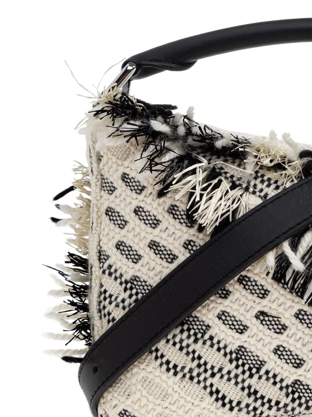 x Albers Puzzle fringed tote bag