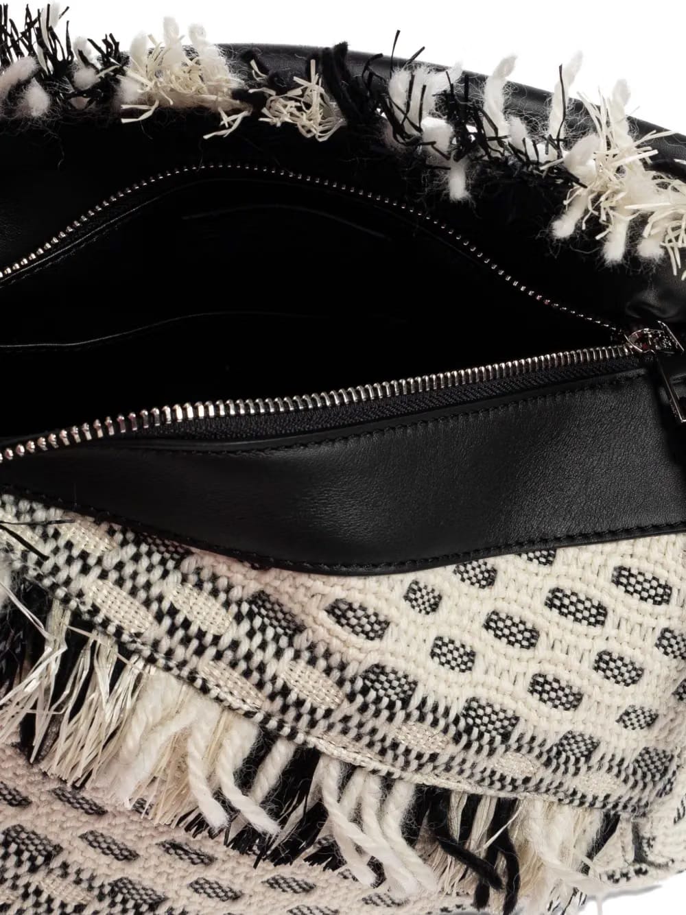 x Albers Puzzle fringed tote bag