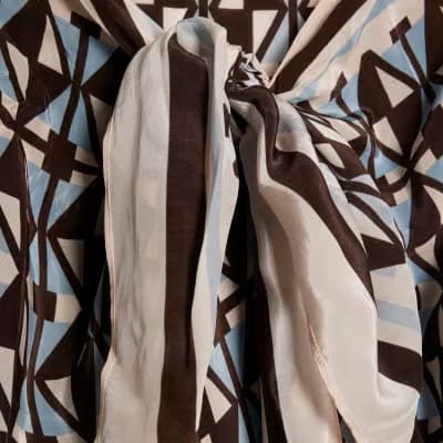 Brown Geometric Sarong