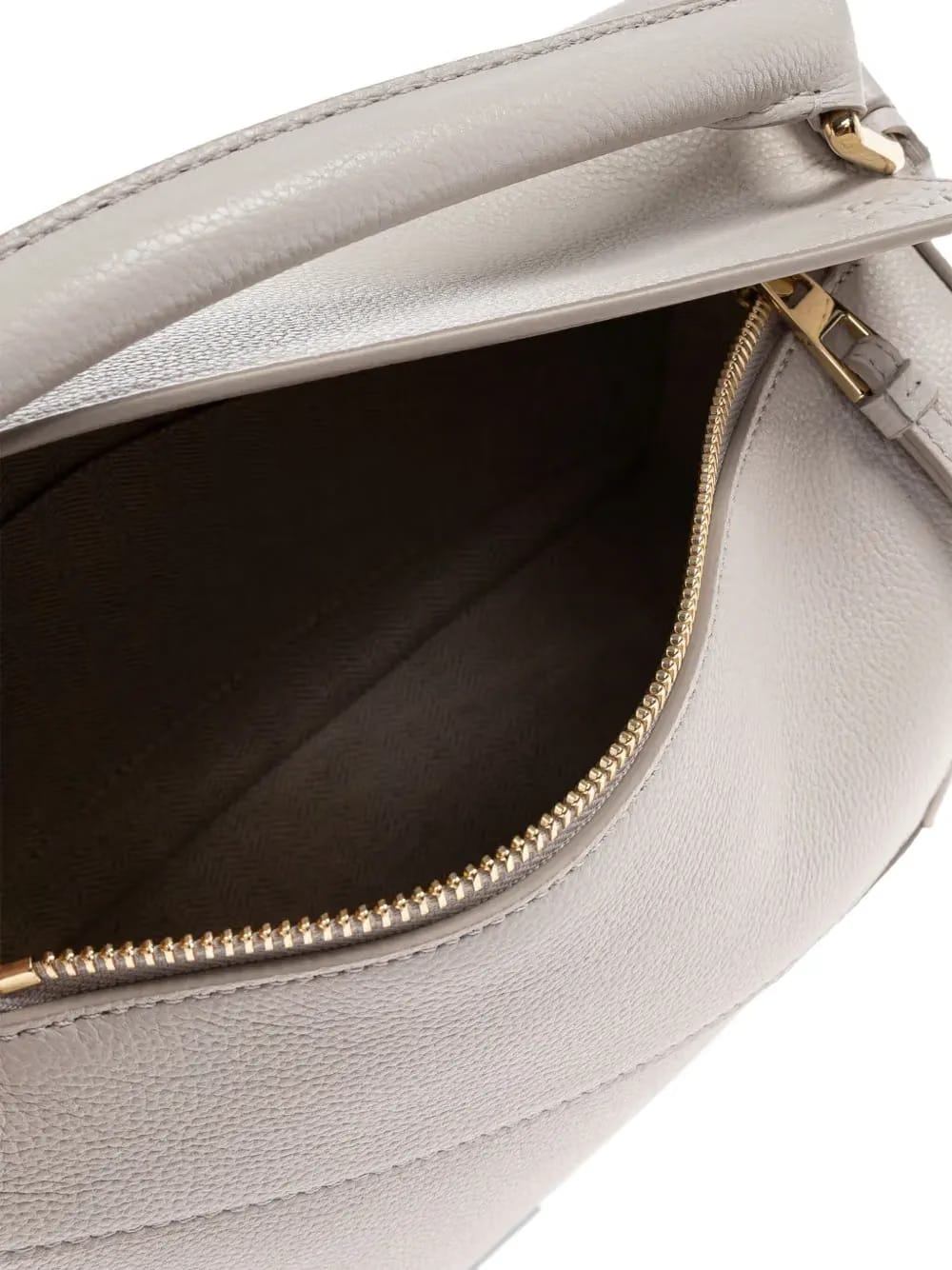 Puzzle leather tote bag