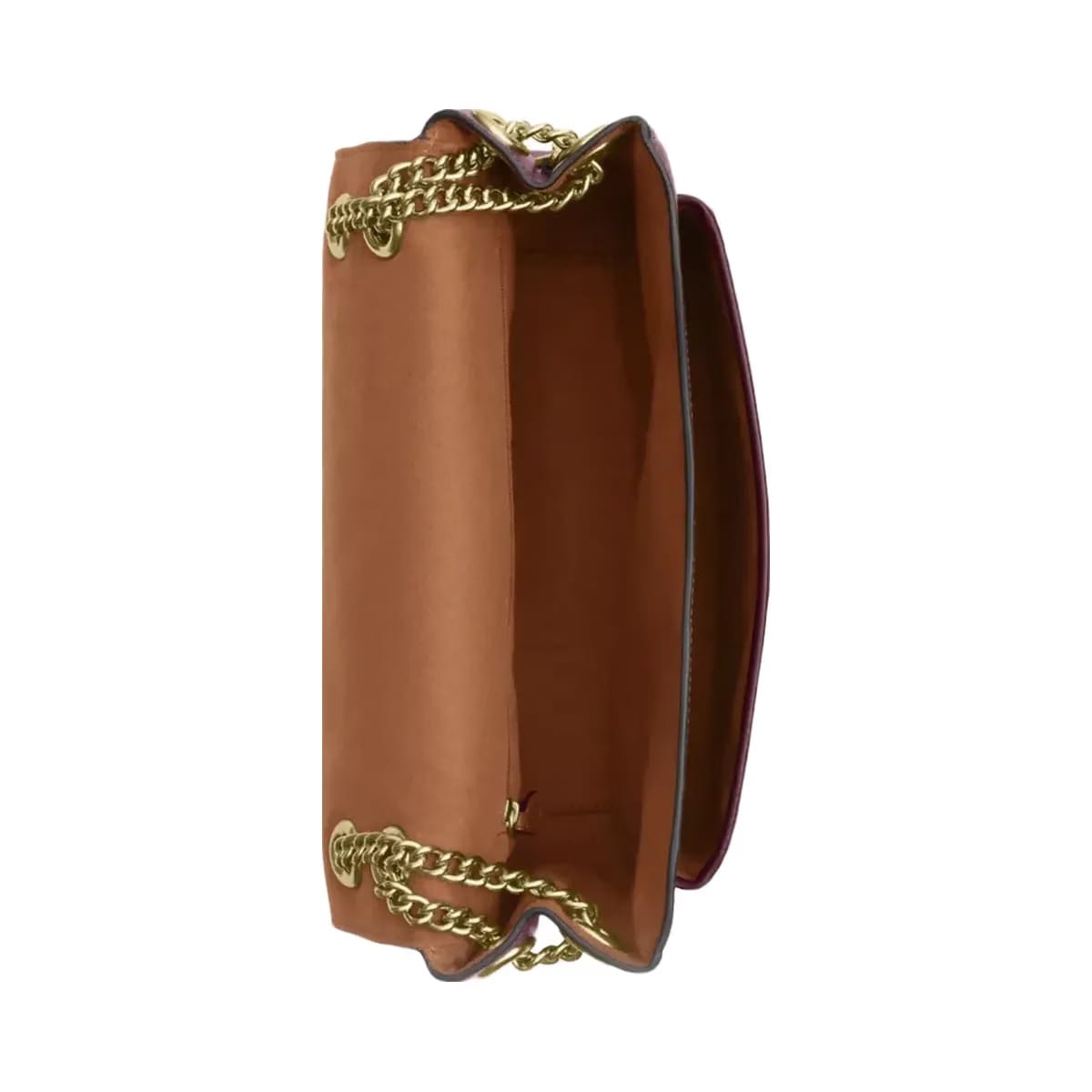 Coach Elodie Crossbody Bag in Gold Dark Wine