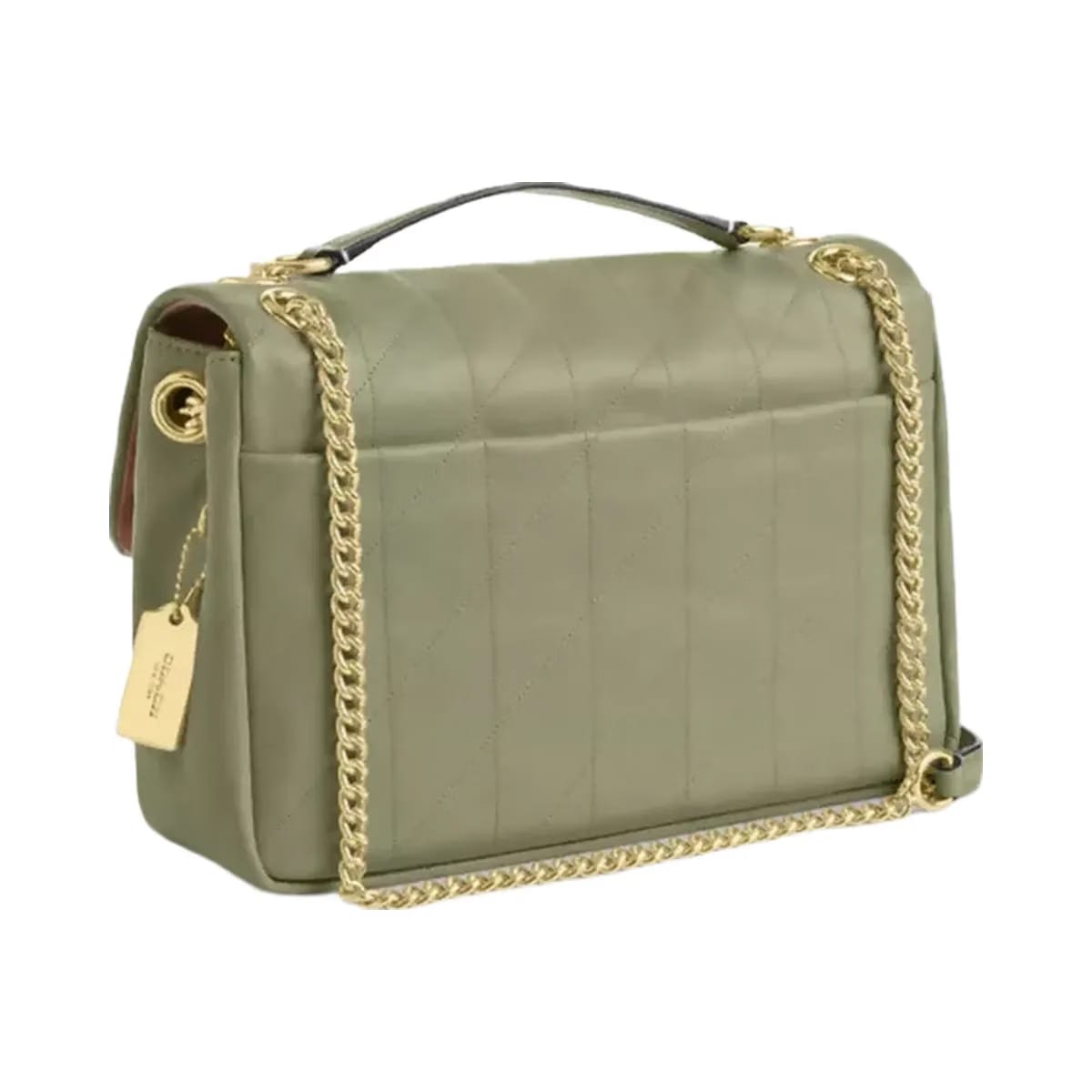 Coach Elodie Crossbody Bag With Quilting in Gold Pistachio