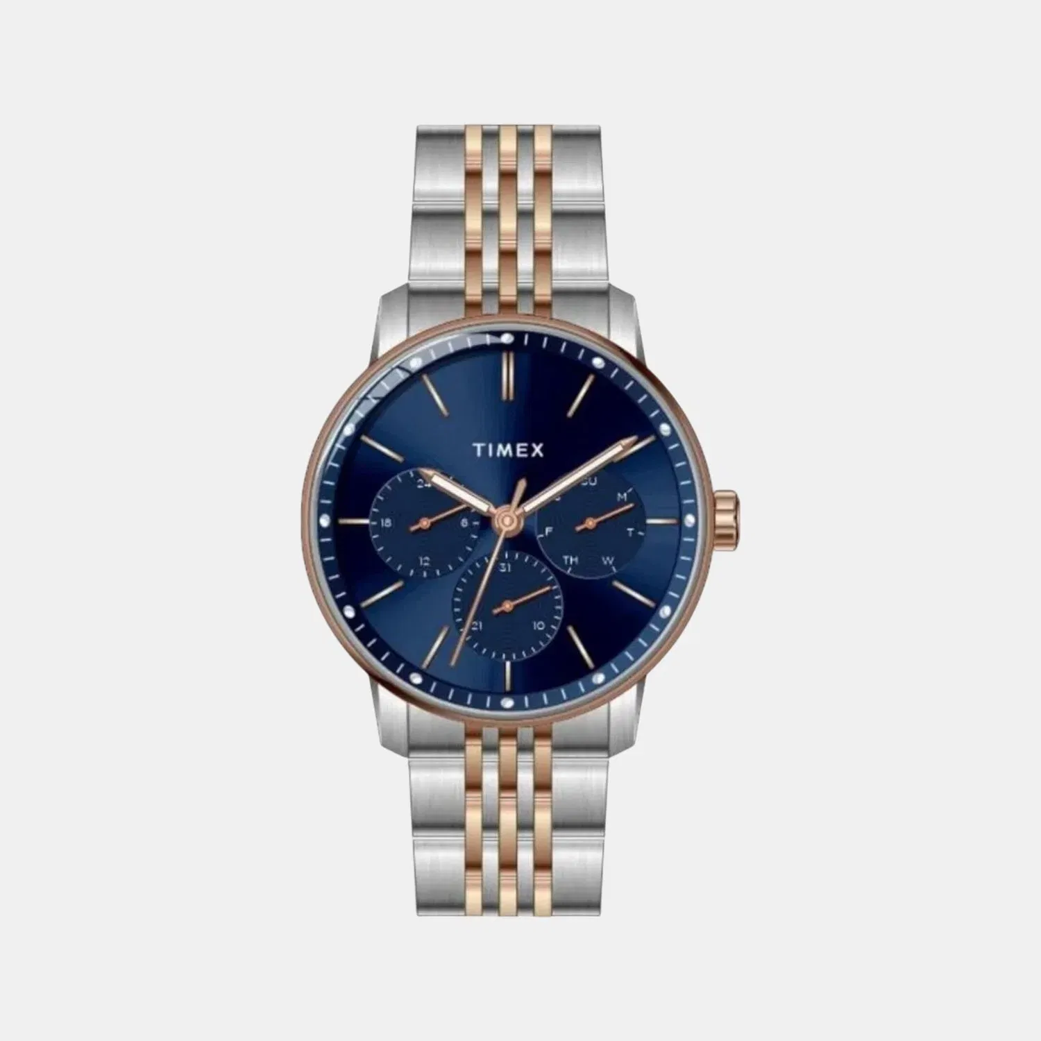 Timex Trendline Men Quartz Dial Multi-Function Stainless Steel Watch Tweg25409