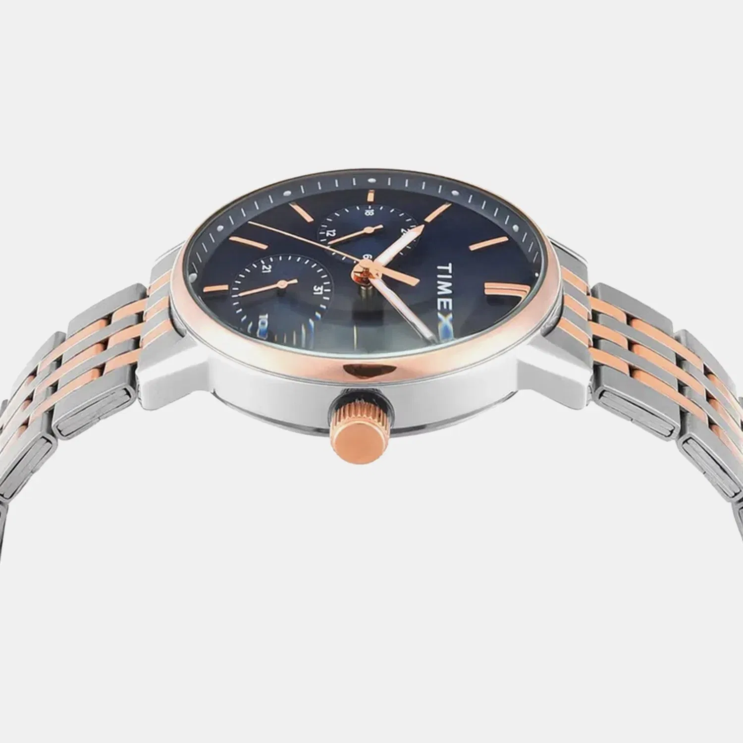 Timex Trendline Men Quartz Dial Multi-Function Stainless Steel Watch Tweg25409