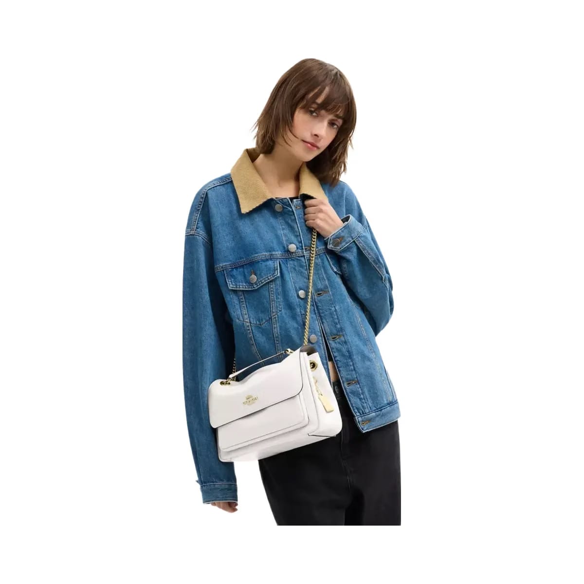 Coach Elodie Crossbody Bag in Gold Chalk