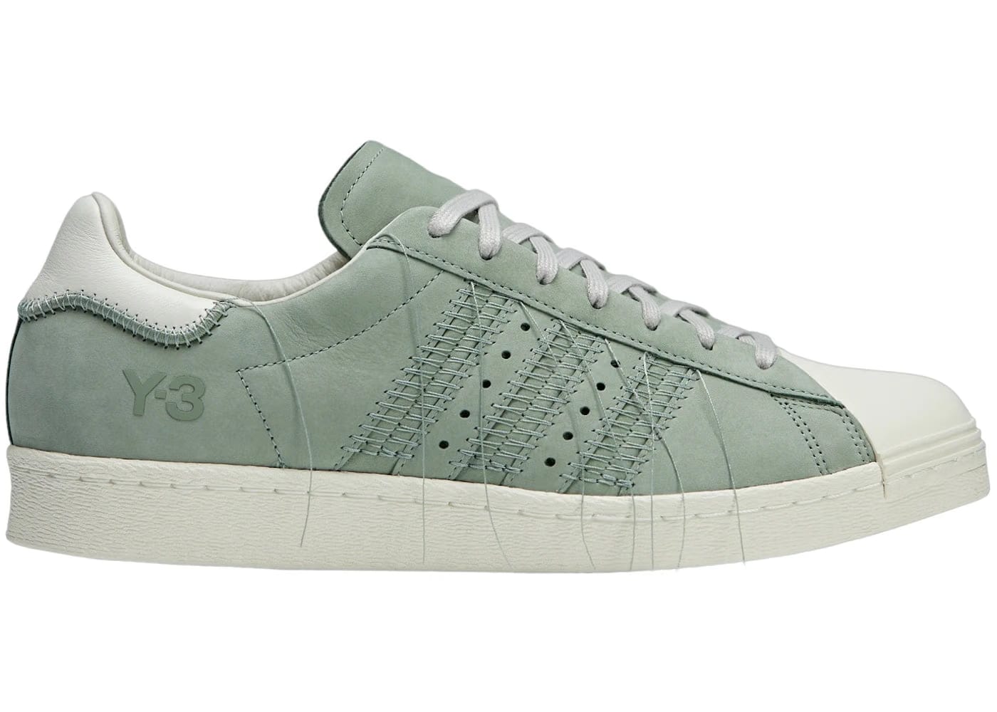 Adidas Y-3 Superstar Silver Green Off White Light Brown