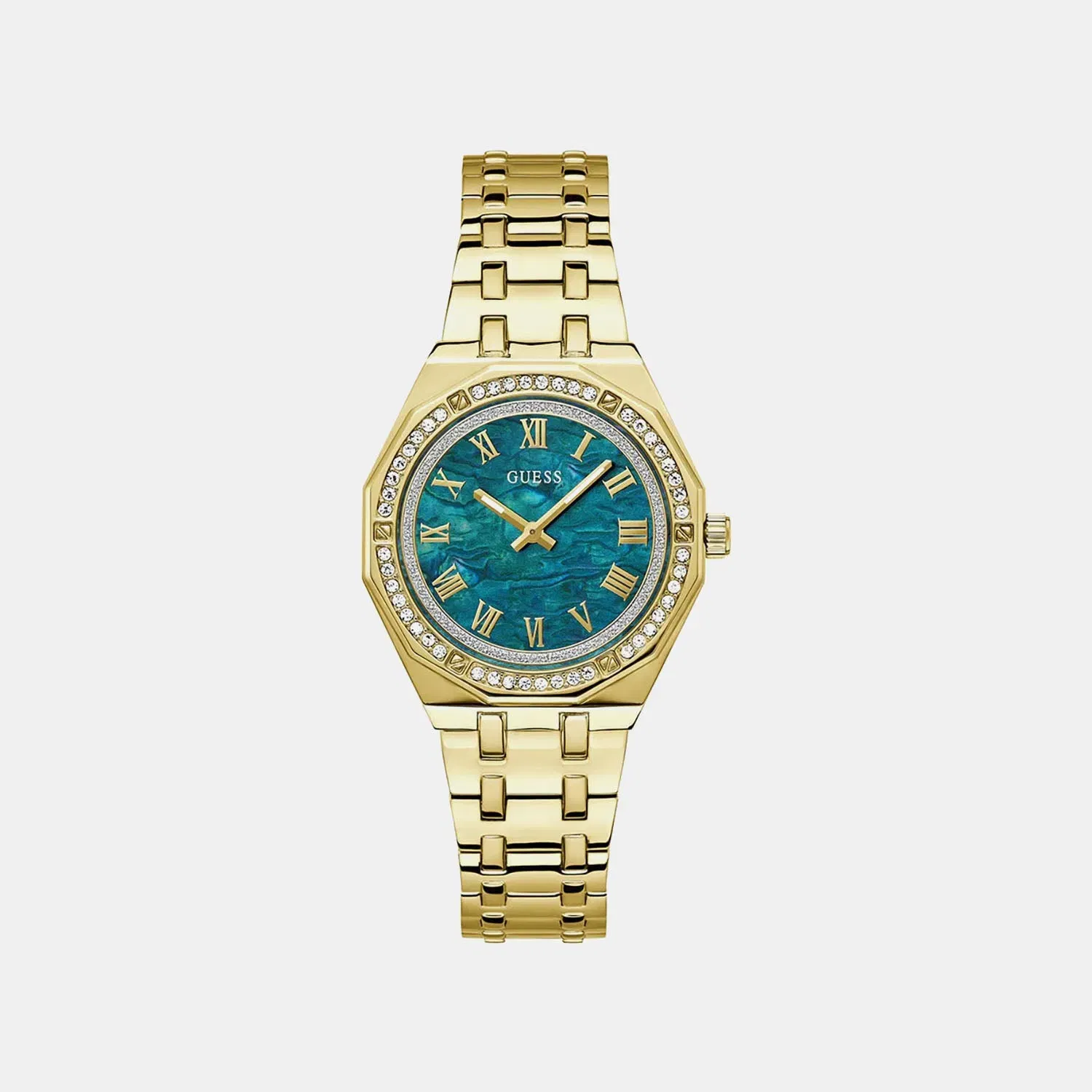 Guess Gd Desire Women Quartz Green Dial Analog Stainless Steel Gw0770L2