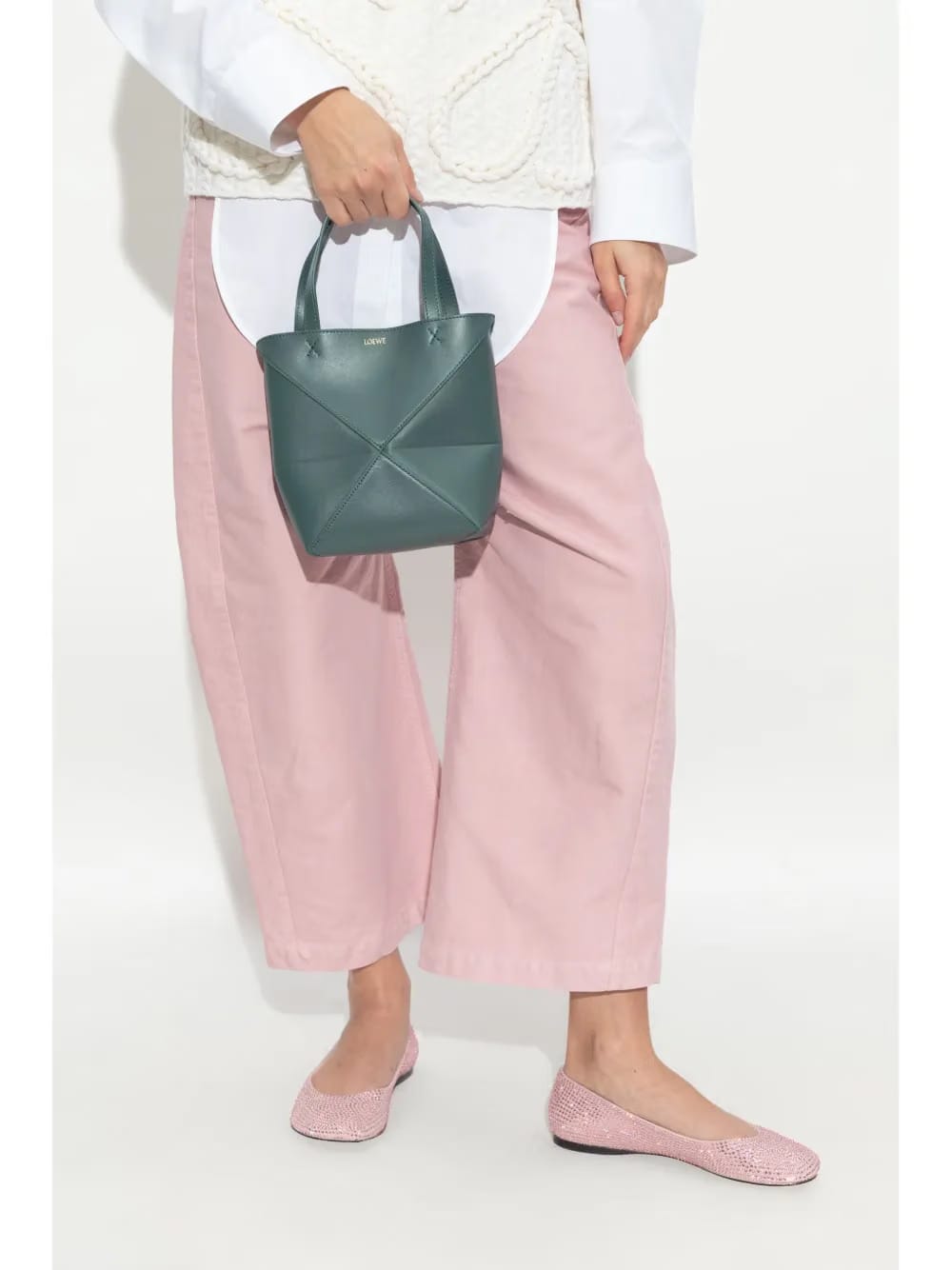 mini Puzzle Fold tote bag