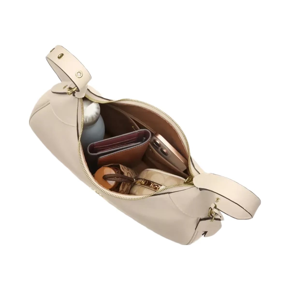Coach Ella Shoulder Bag in Gold Oat